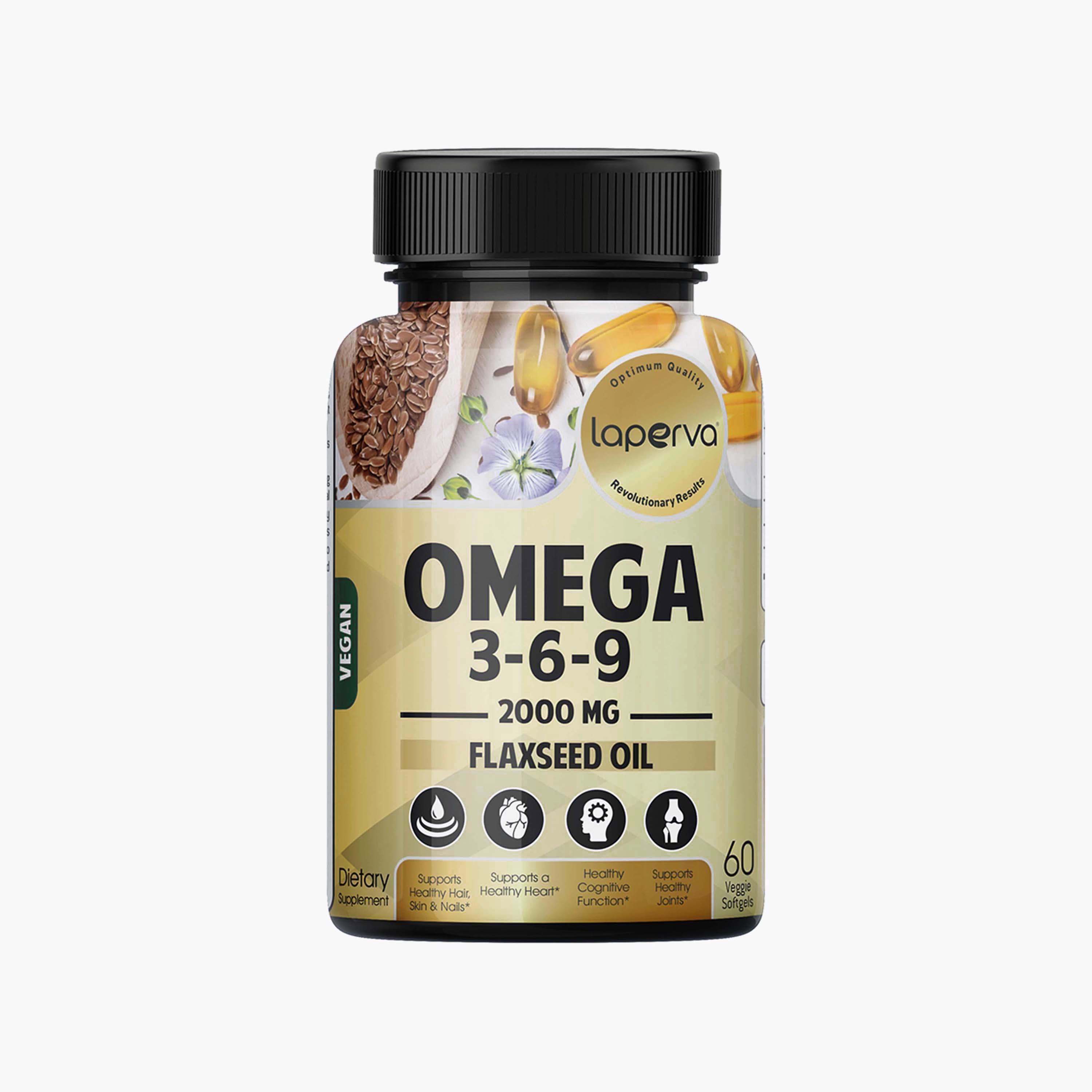 أوميجا 3-6-9، 2000 مجم، 60 كبسولة نباتية هلامية، من لابيرفا-sports-nutrition-vitaminshealthsupplements-image-1