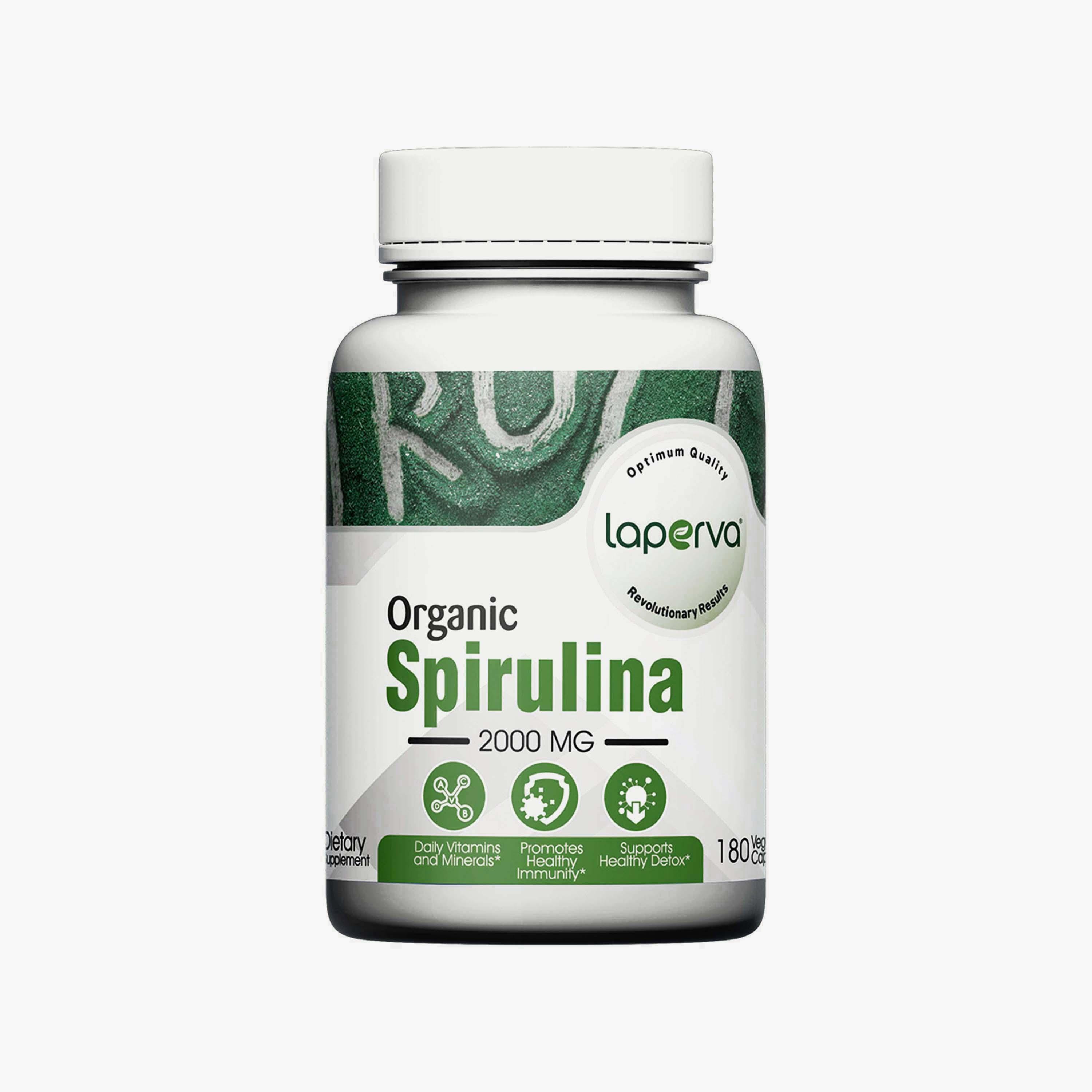 سبيرولينا، 180 كبسولة نباتية، 2000 مجم، من لابيرفا-sports-nutrition-vitaminshealthsupplements-image-1
