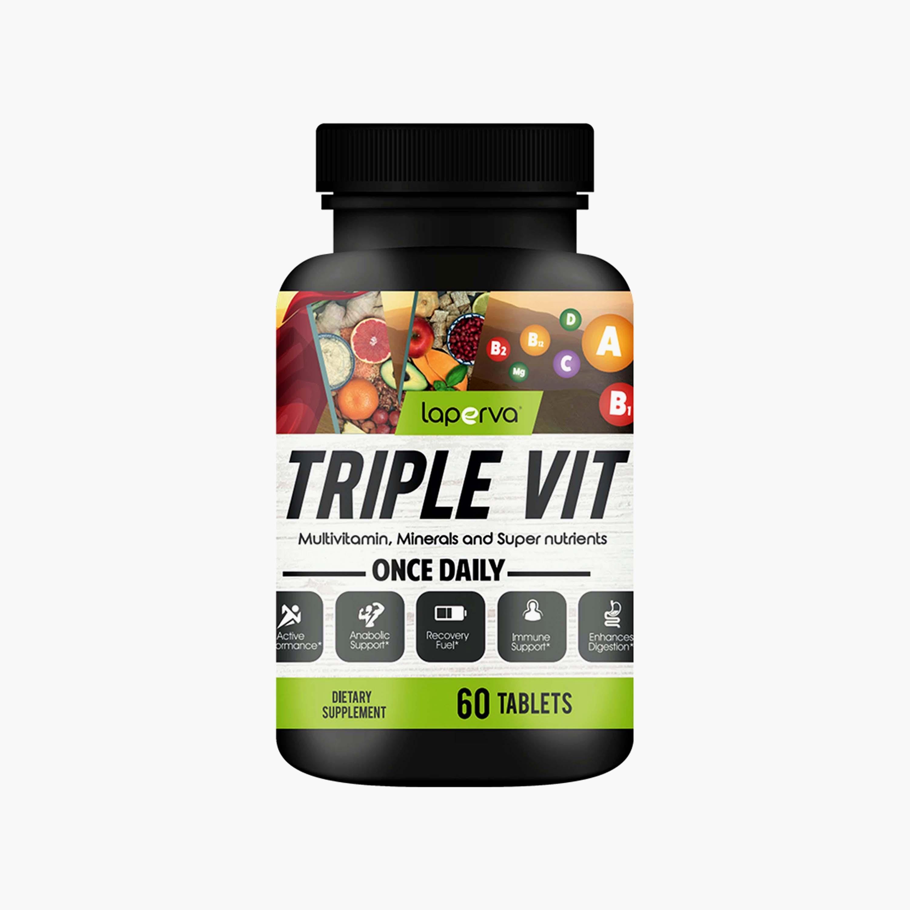 Triple Vit Multivitamin, 60 Tablets, Laperva-sports-nutrition-vitaminshealthsupplements-image-1