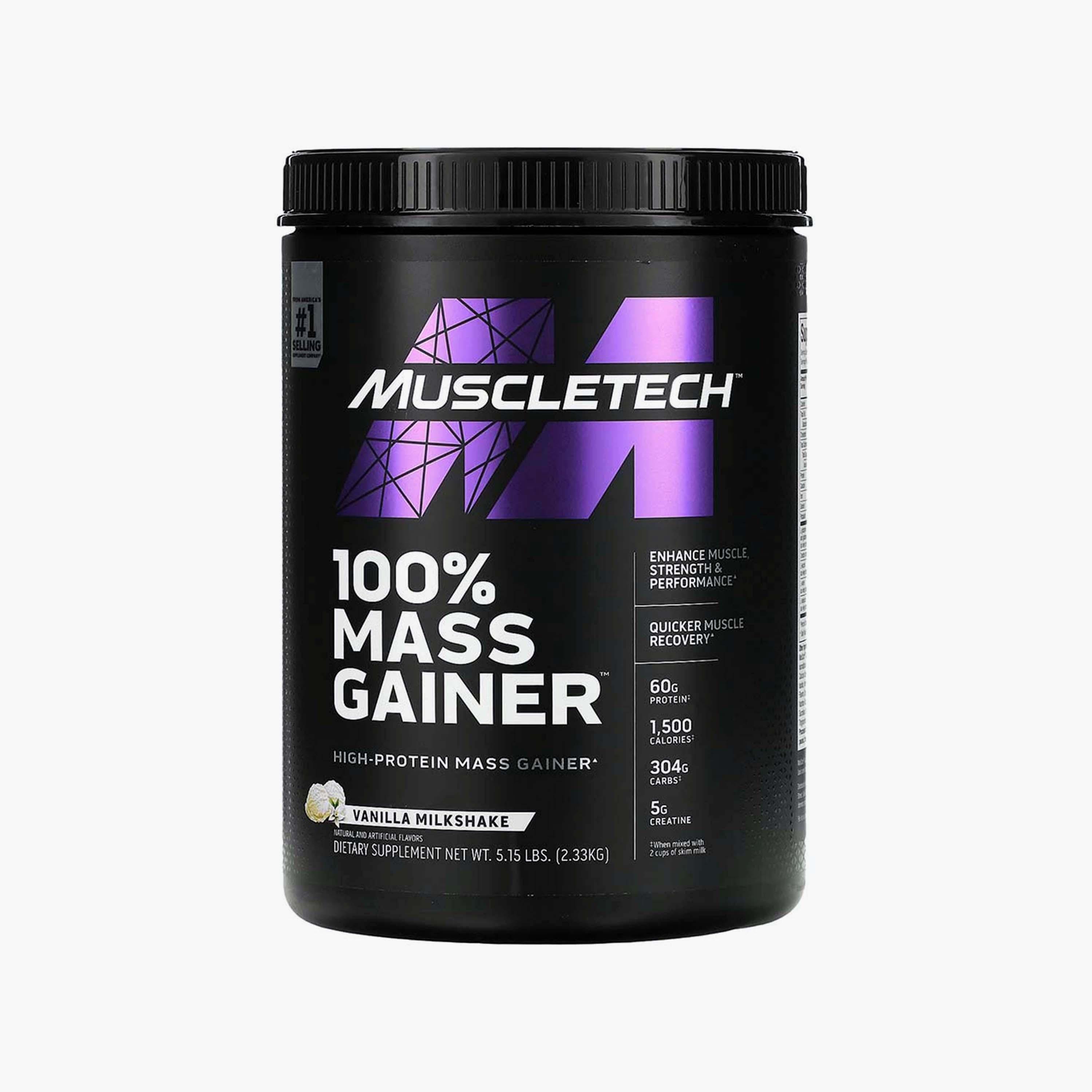  Mass Gainer, 5.15 Lb (6.8 Kg), Vanilla Milkshake, Muscletech-sports-nutrition-proteins-image-1