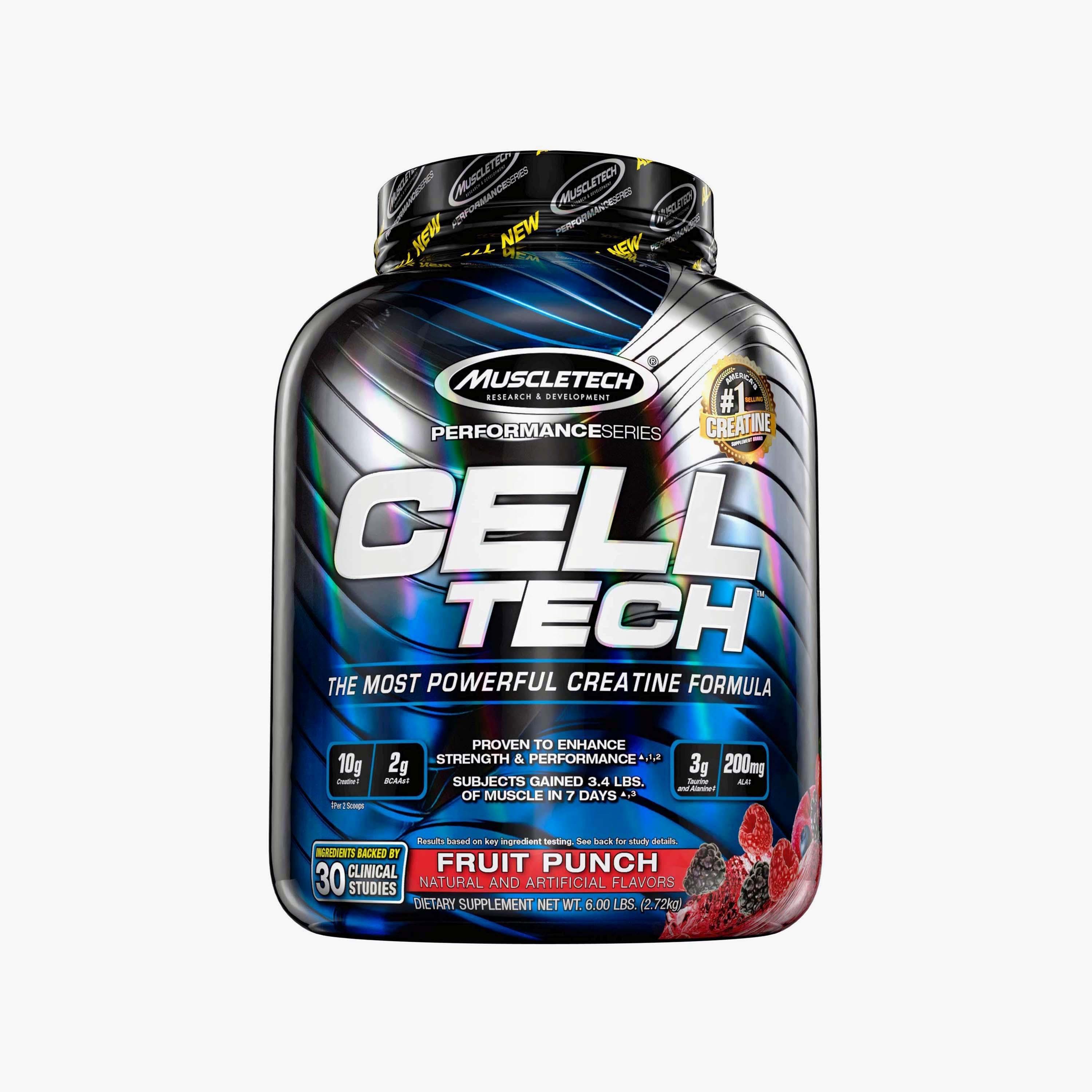 Cell Tech Creatine Formula, 6 LB, Fruit Punch, Muscletech-sports-nutrition-prepostworkout-image-1
