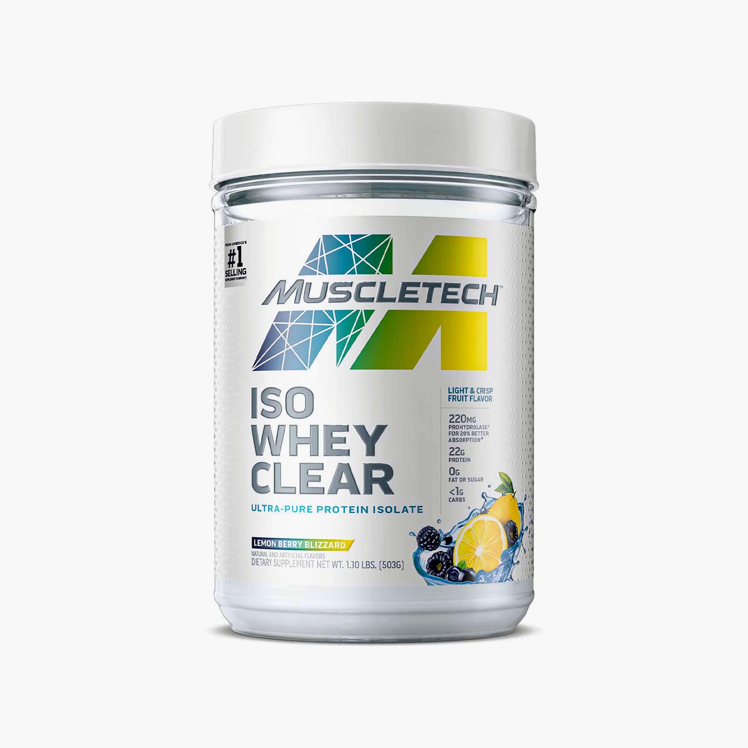  مصل الحليب كلير واي، 1 رطل (0.45 كجم)، ليمون بيري بليزارد، من مسل تك-sports-nutrition-proteins-image-1