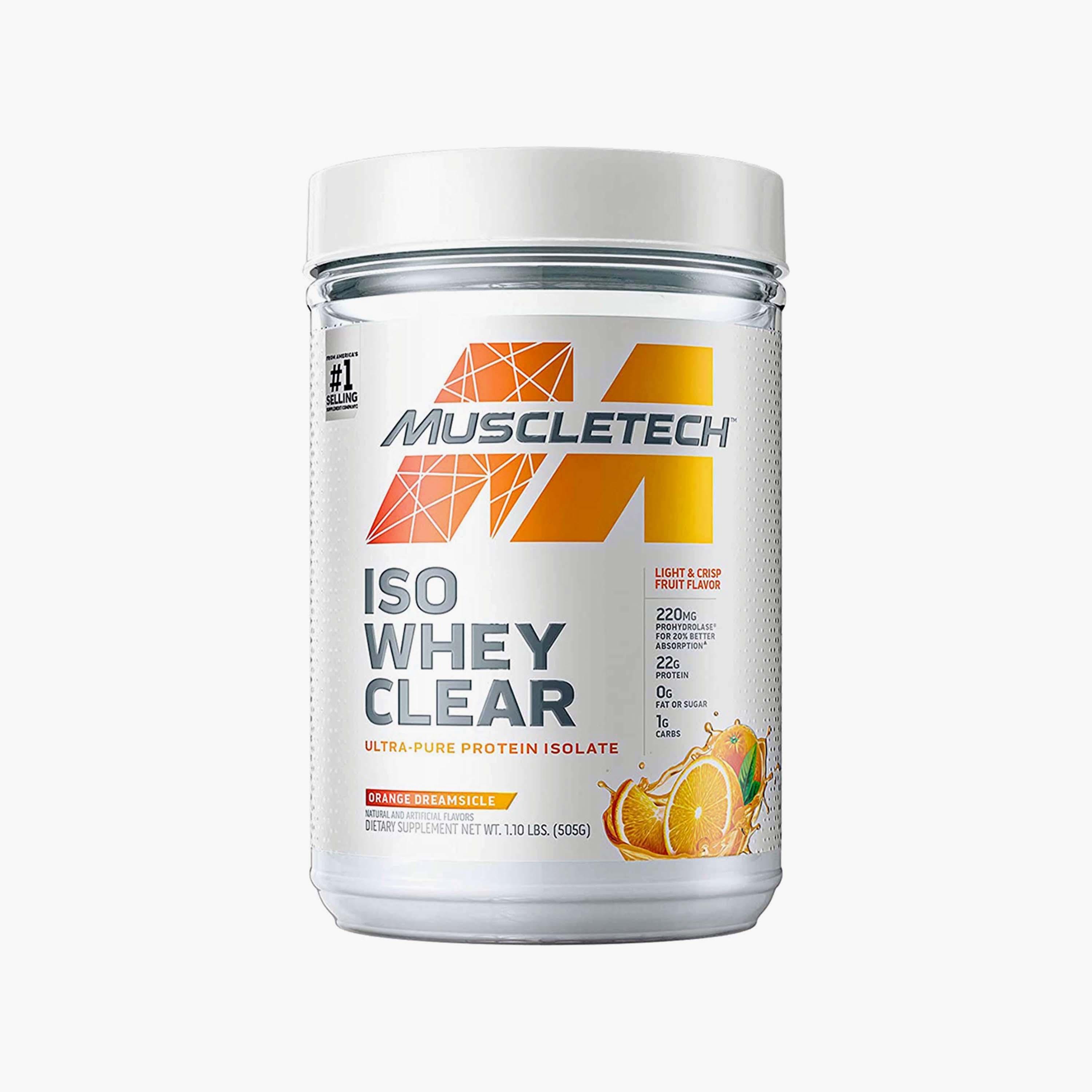 Iso Whey Clear, 1 Lb (0.45 Kg), Orange Dreamsicle, Muscletech-sports-nutrition-proteins-image-1
