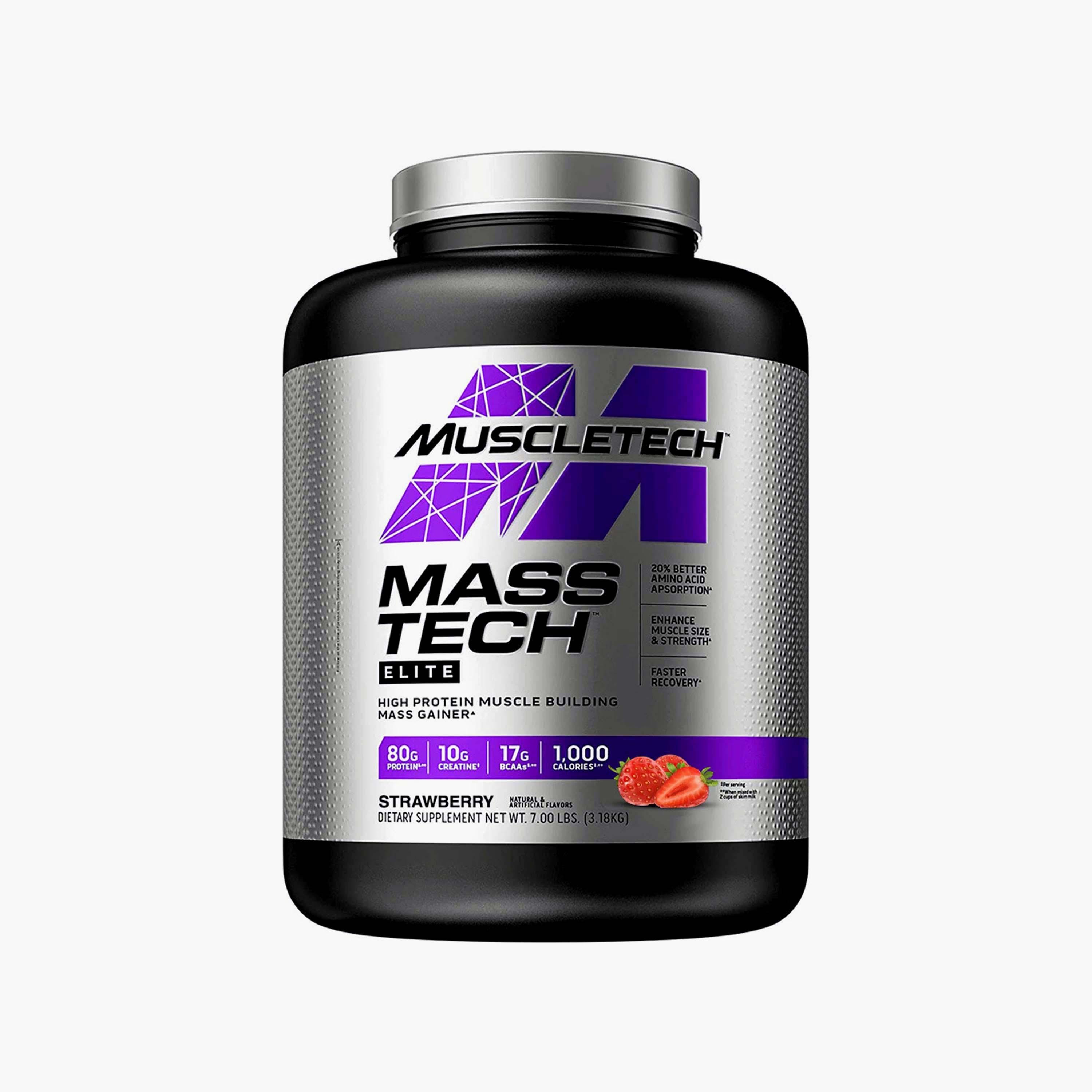 ماس تيك، 7 رطل (3.2 كجم)، الفانيليا، من مسل تك-sports-nutrition-proteins-image-1