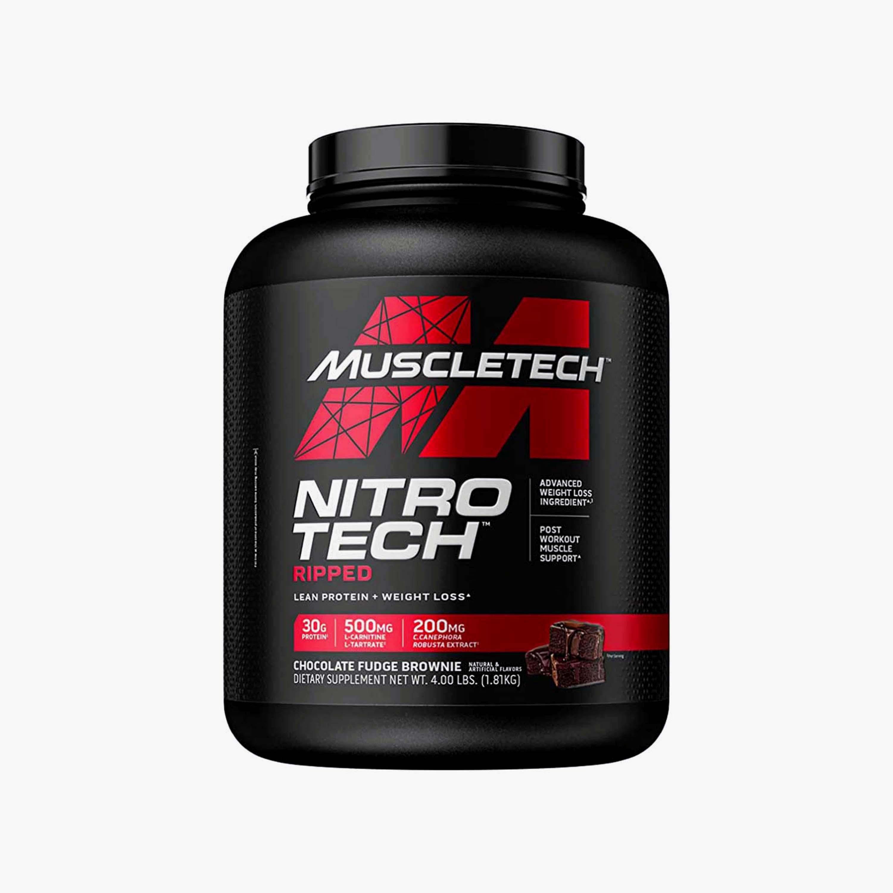 نيترو تك ريبيد، 4 رطل (1.8 كجم)، شوكولاتة فادج براوني، من مسل تك-sports-nutrition-proteins-image-1