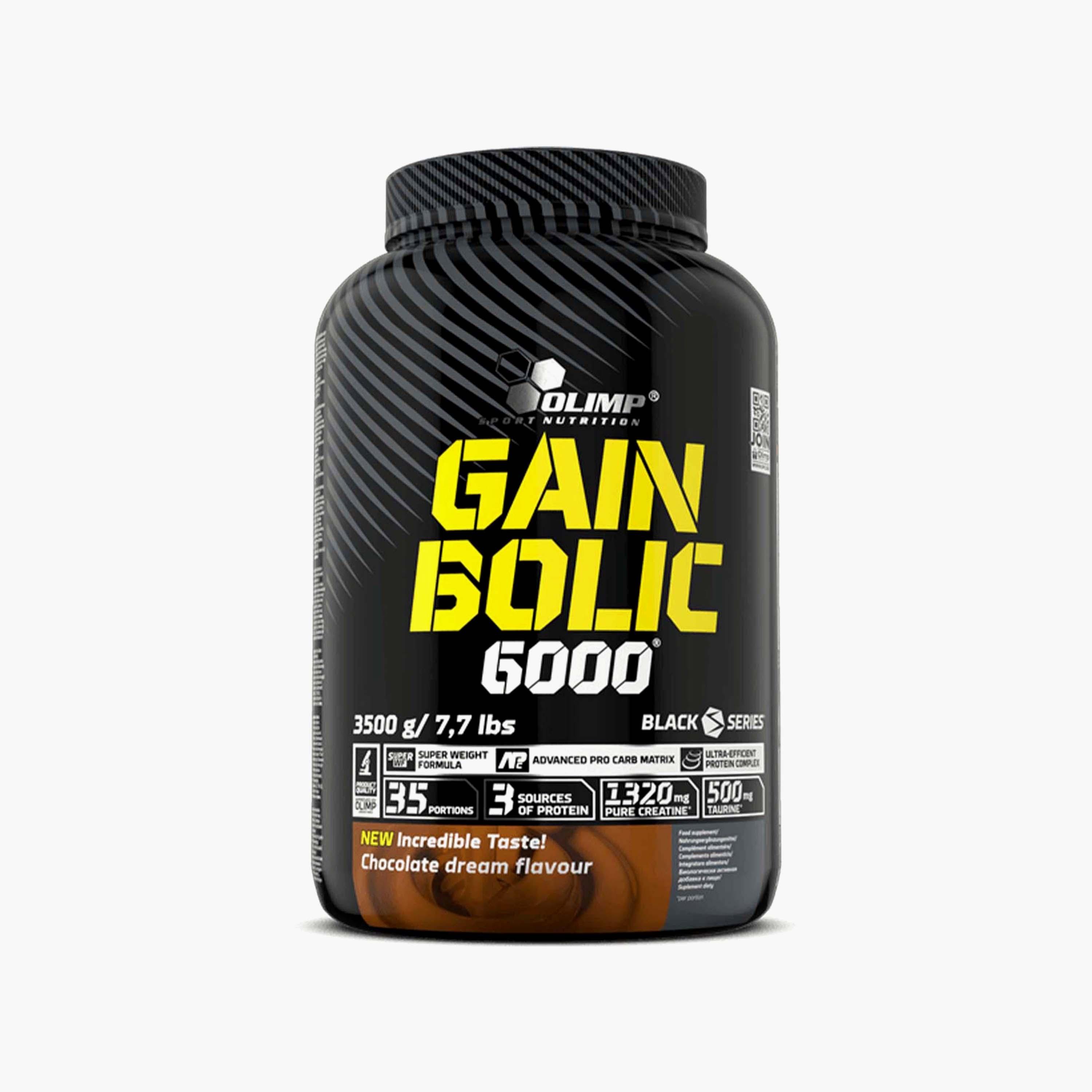 Gain Bolic 6000, 7.7 Lb (3.2 Kg), Chocolate, Olimp Sport Nutrition-sports-nutrition-proteins-image-1