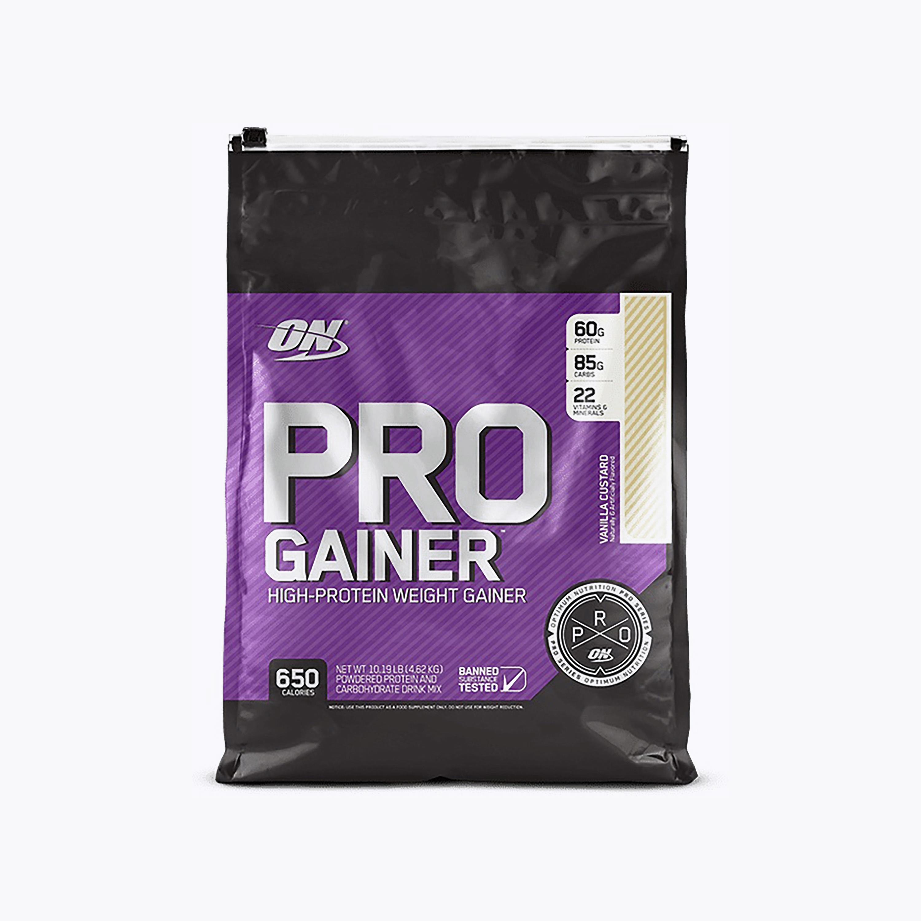 جولد ستاندرد برو جينر، 10 رطل (4.5 كجم)، كاسترد بالفانيليا، من اوبتيموم نوتريشن-sports-nutrition-proteins-image-1