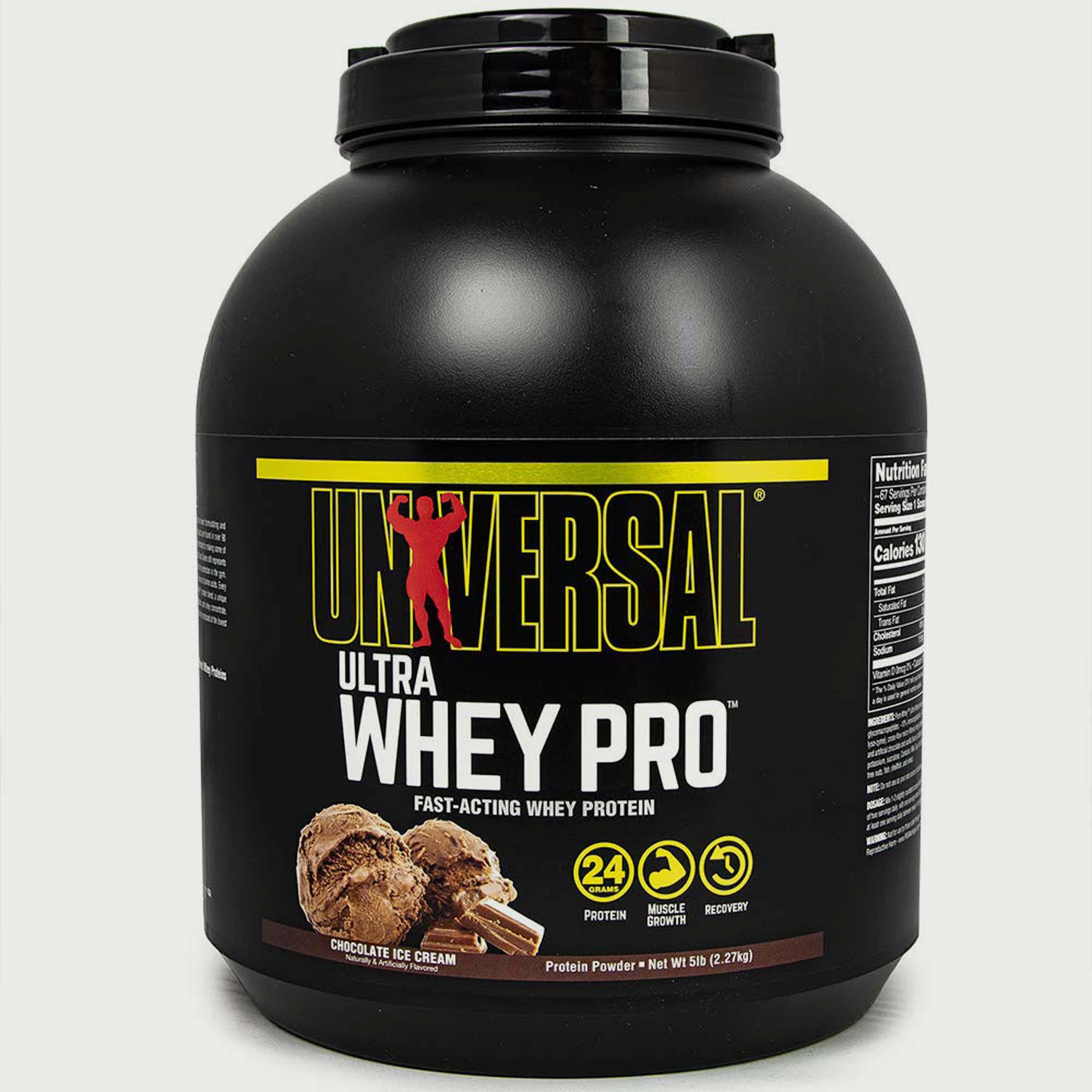 مصل اللبن برو الترا، 5 رطل (2.2 كجم) ، آيس كريم شوكولاتة، من يونيفرسال نيوتريشن-sports-nutrition-proteins-image-1