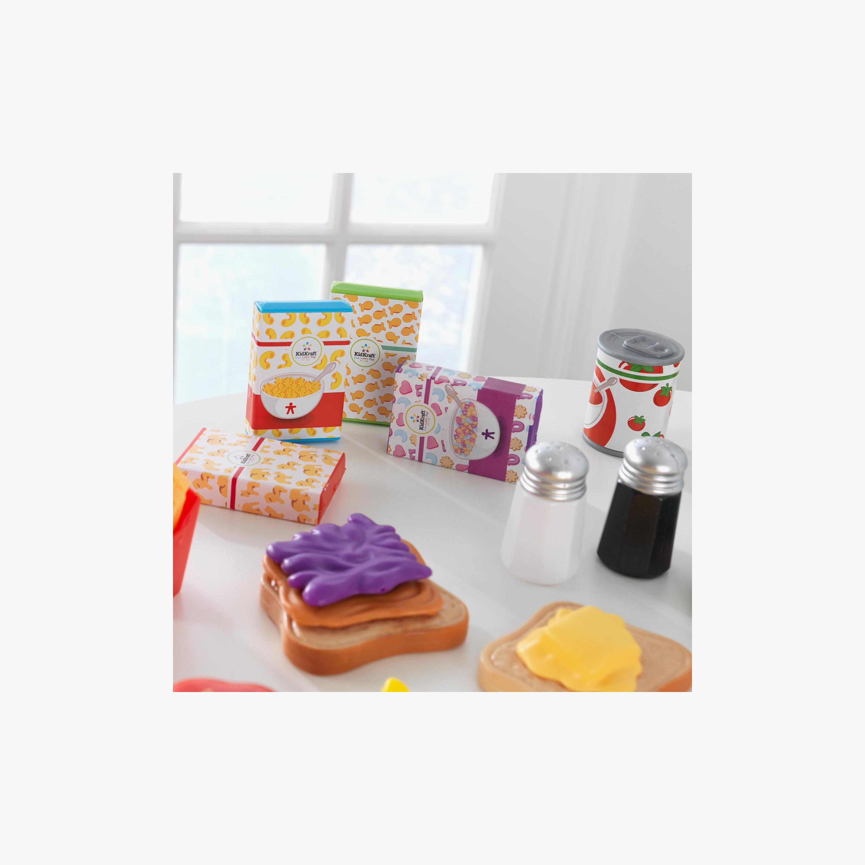 KidKraft 115-Piece Deluxe Tasty Treats Pretend Play Food Set - 3 Years+-toys-roleplay-kitchensets-image-4