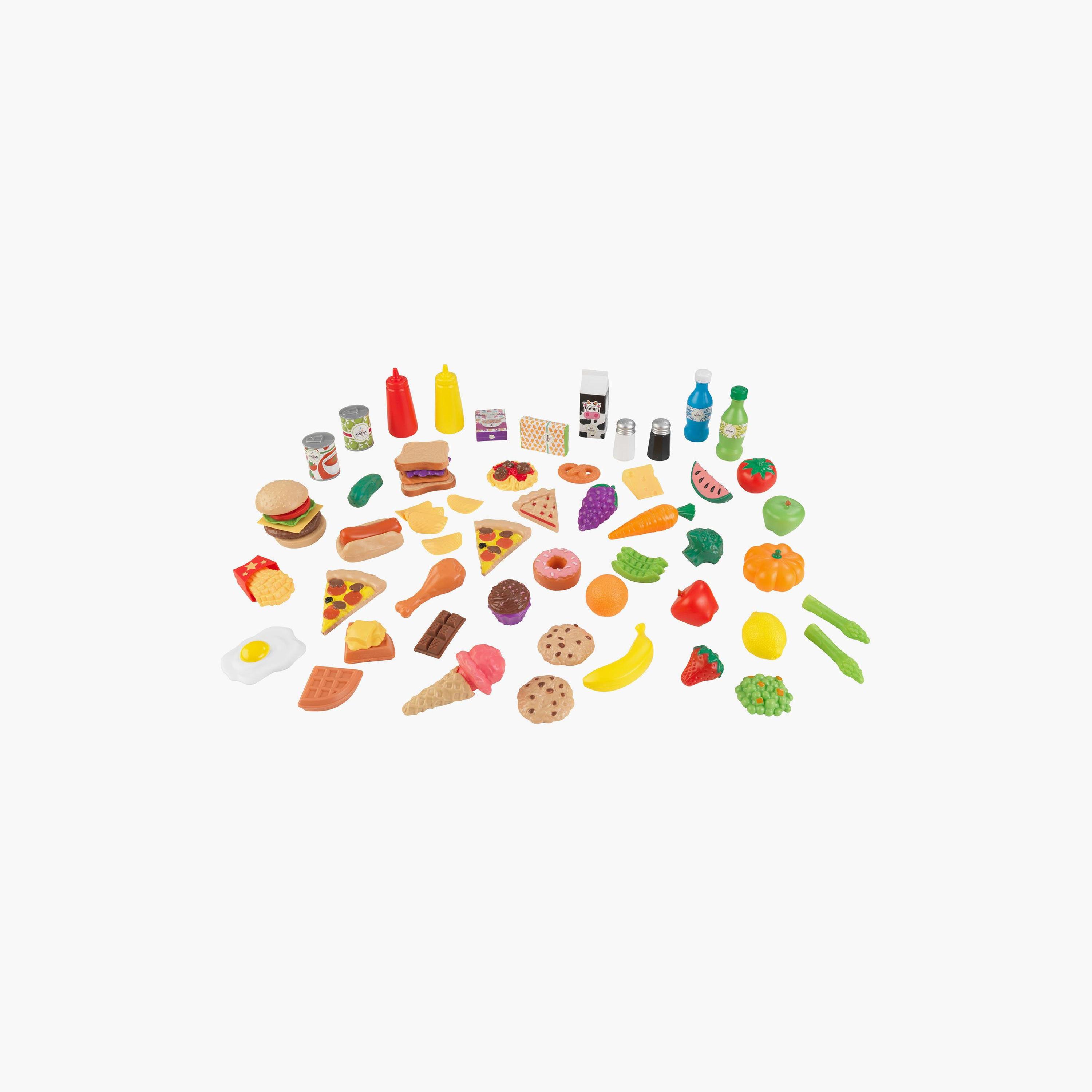 KidKraft 65-Piece Pretend Play Food Set - 3 Years+-toys-roleplay-playfoods-image-1