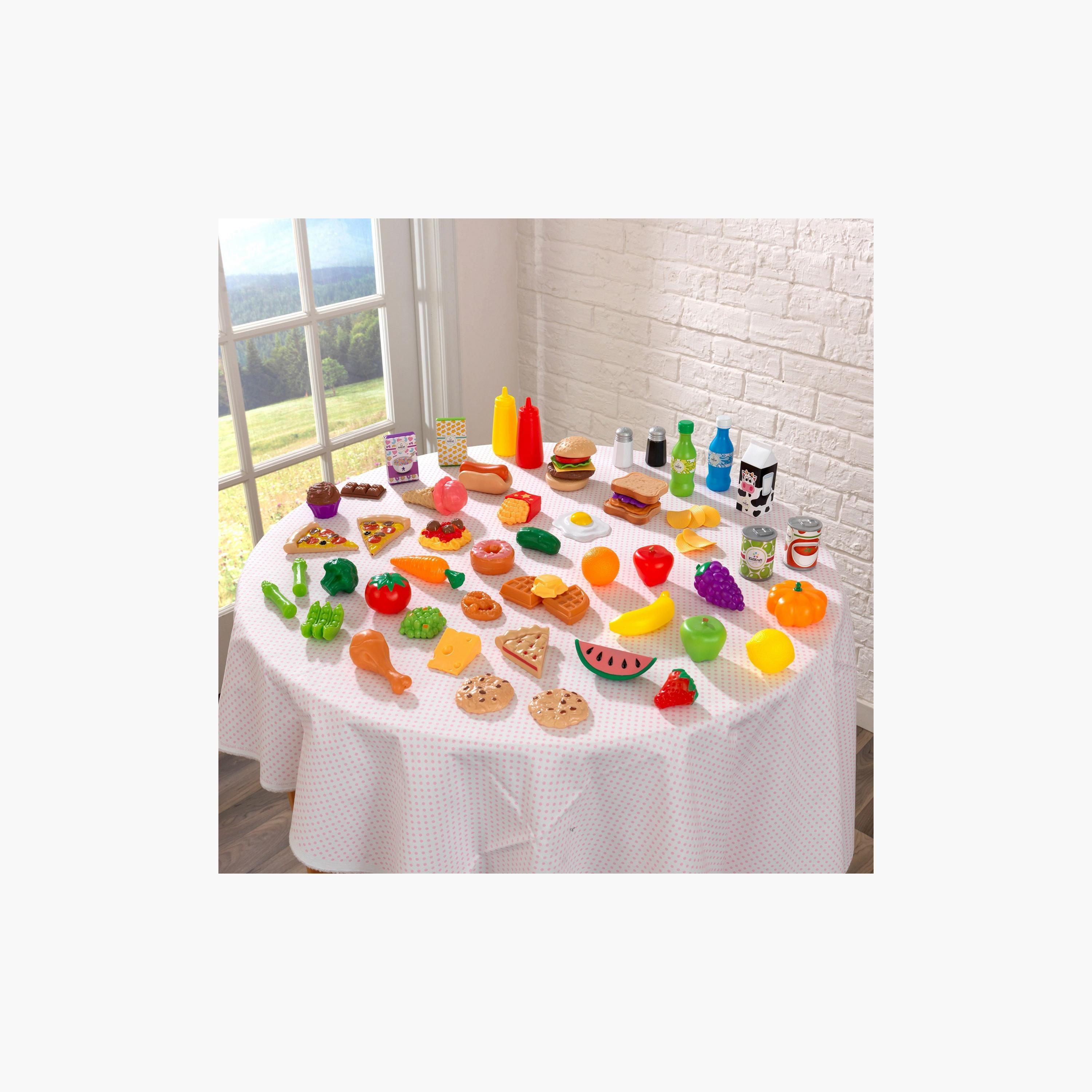 KidKraft 65-Piece Pretend Play Food Set - 3 Years+-toys-roleplay-playfoods-image-3