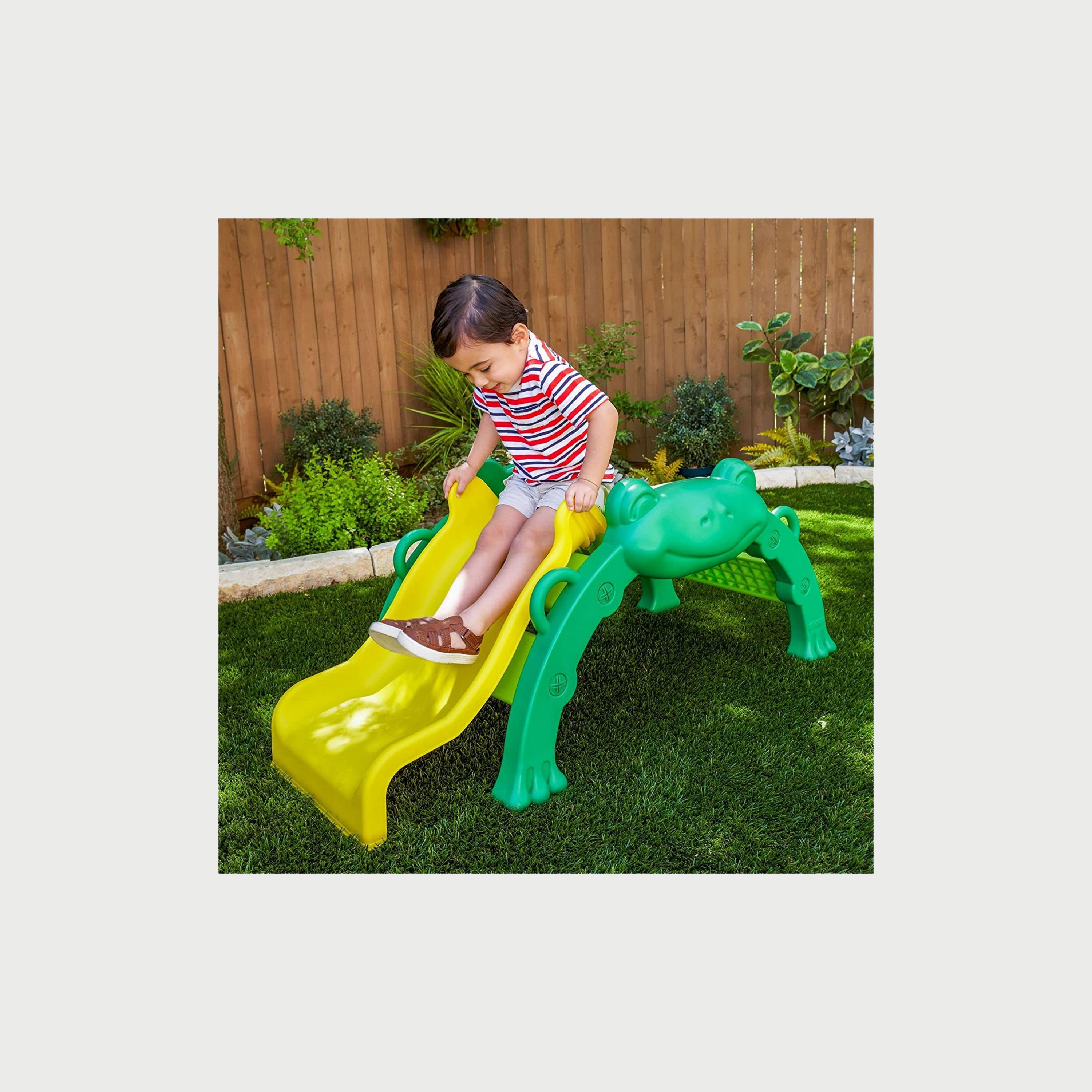 Kidkraft Hop and Slide Frog Climber-toys-outdoor-slidesandswings-image-2