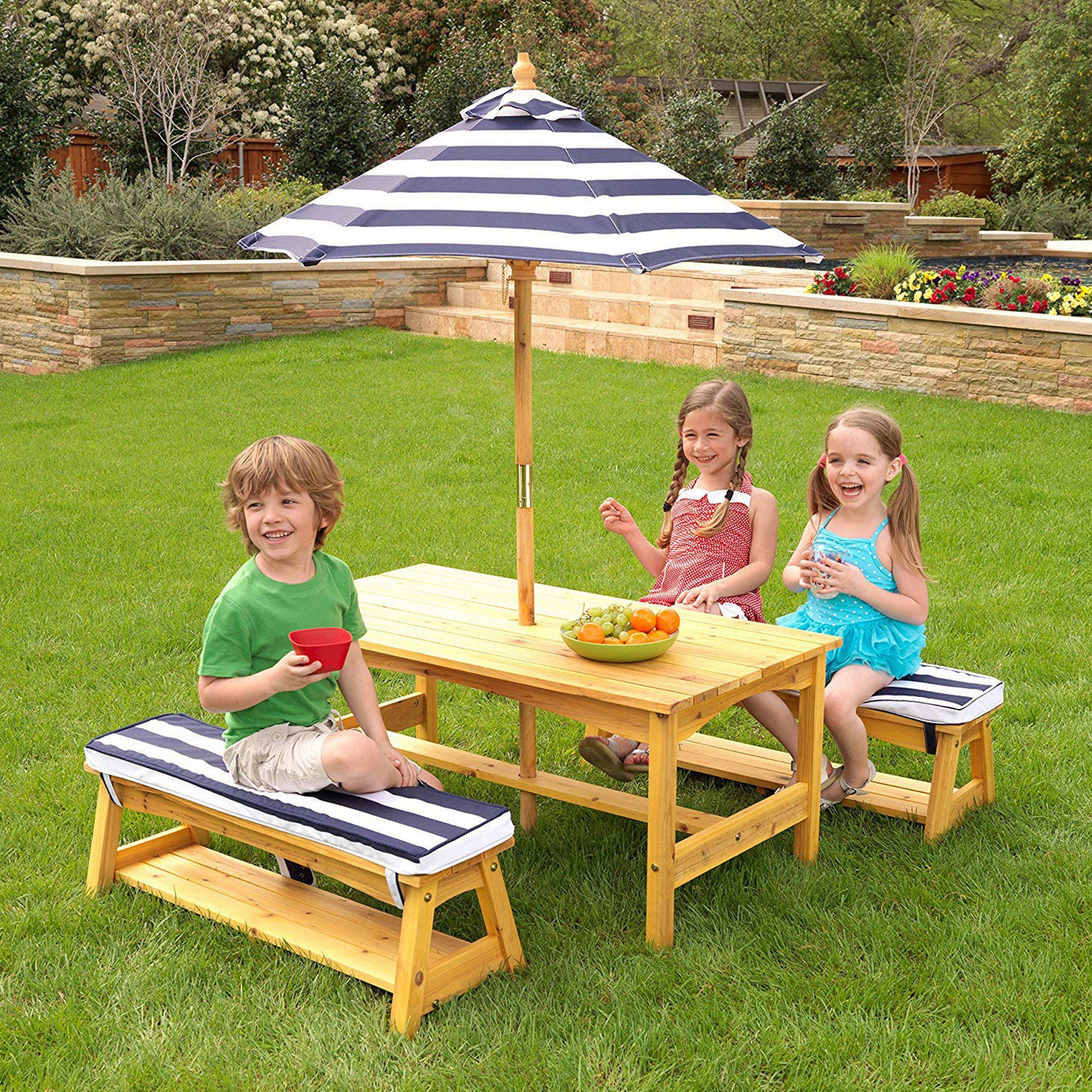 Outdoor table deals bench