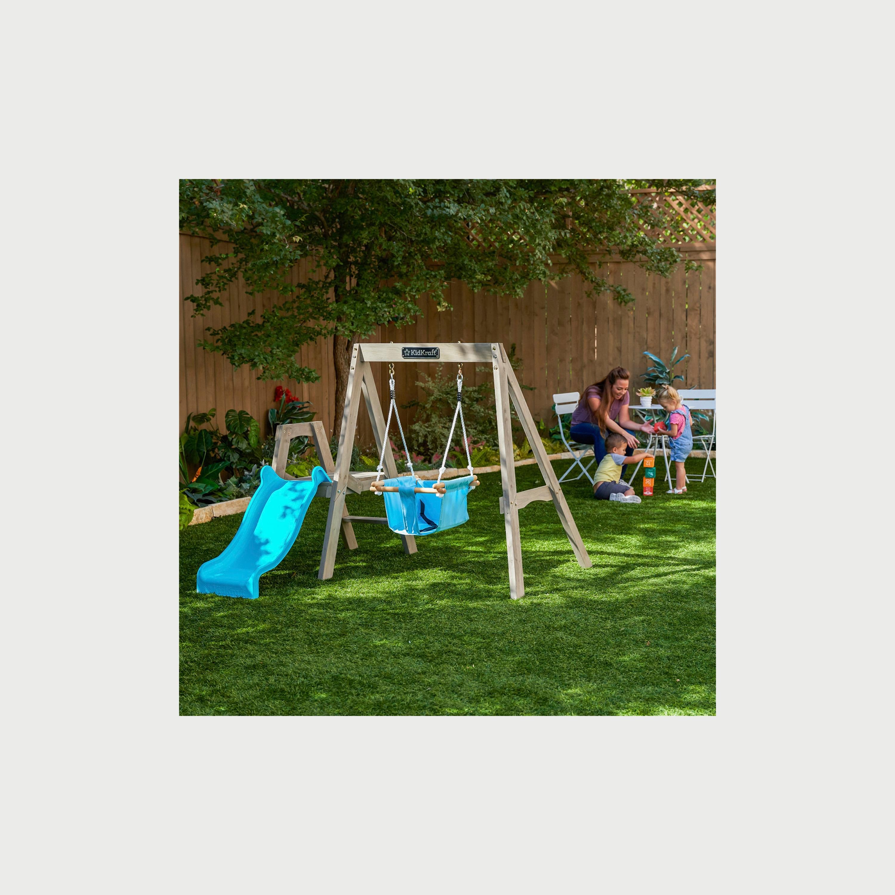 Kidkraft First Play Wooden Swing Set-toys-outdoor-slidesandswings-image-5