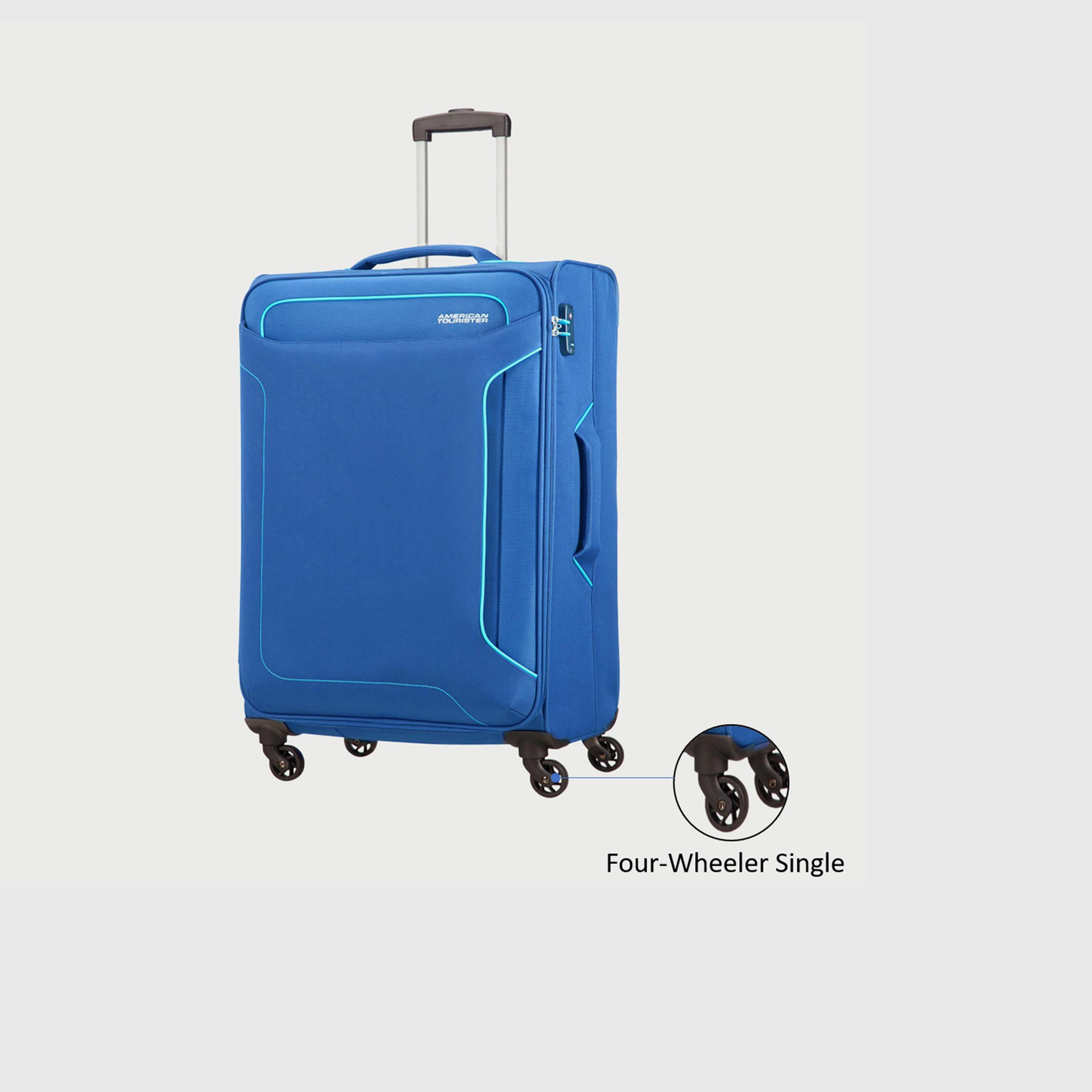 American Tourister Holiday 68 CM Medium Check-in Polyester Blend Softcase 4-Wheeler Trolley Bag | LE441002-travel-luggagesandbags-luggage-image-3