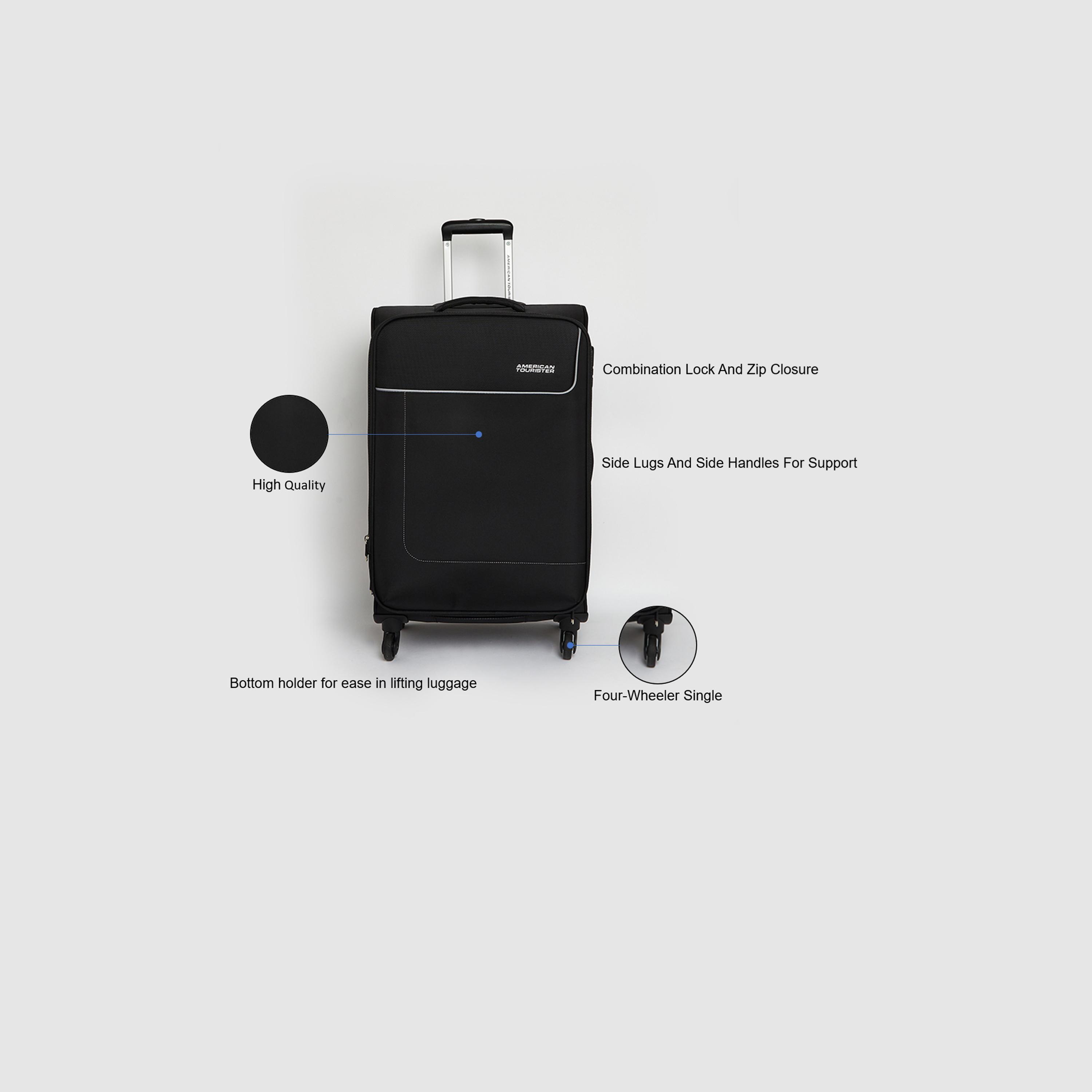 أمريكان توريستر- شنطة جامايكا مقاس 69 سم مصنوعة من البوليستر الناعم بأربع عجلات -travel-luggagesandbags-luggage-image-3