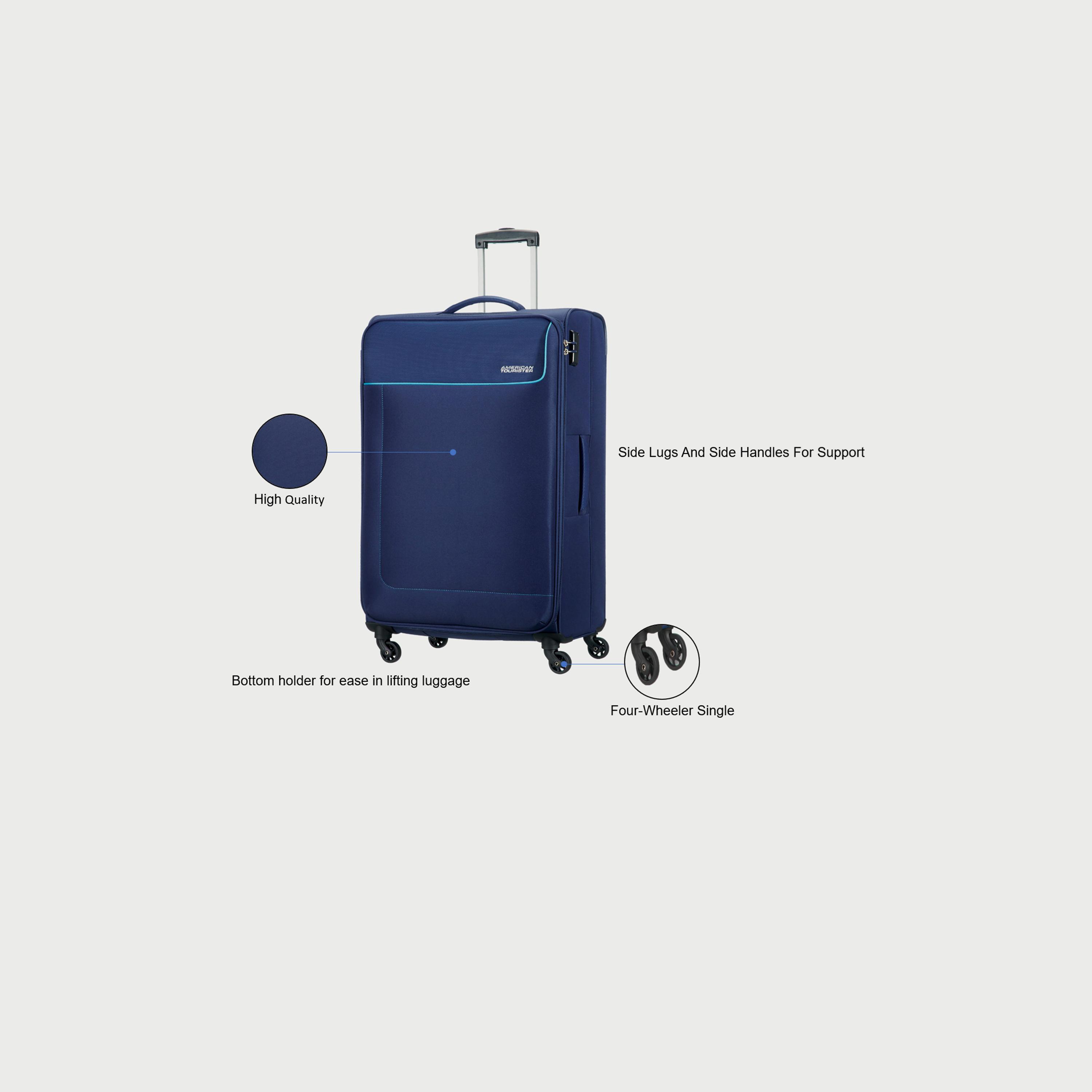 أمريكان توريستر- شنطة جامايكا مقاس 69 سم مصنوعة من البوليستر الناعم بأربع عجلات -travel-luggagesandbags-luggage-image-3