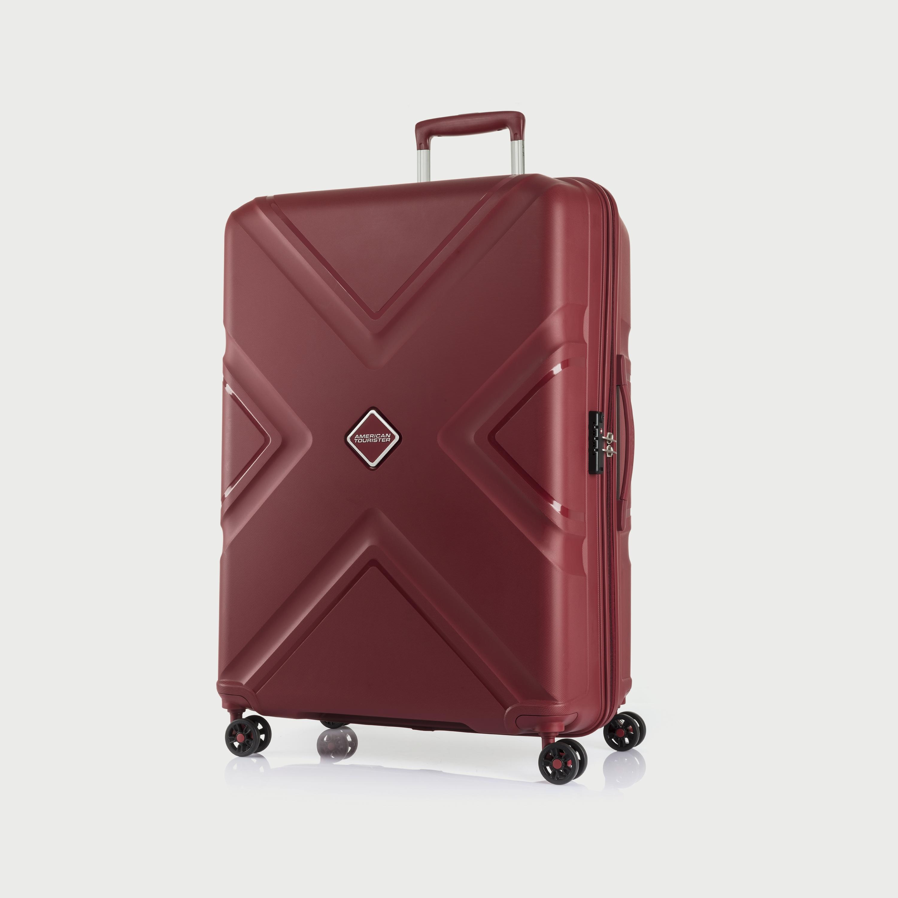 American Tourister Set of 3 Textured Hardcase Trolley Bag with Retractable Handle | LE200104-travel-luggagesandbags-luggage-image-2