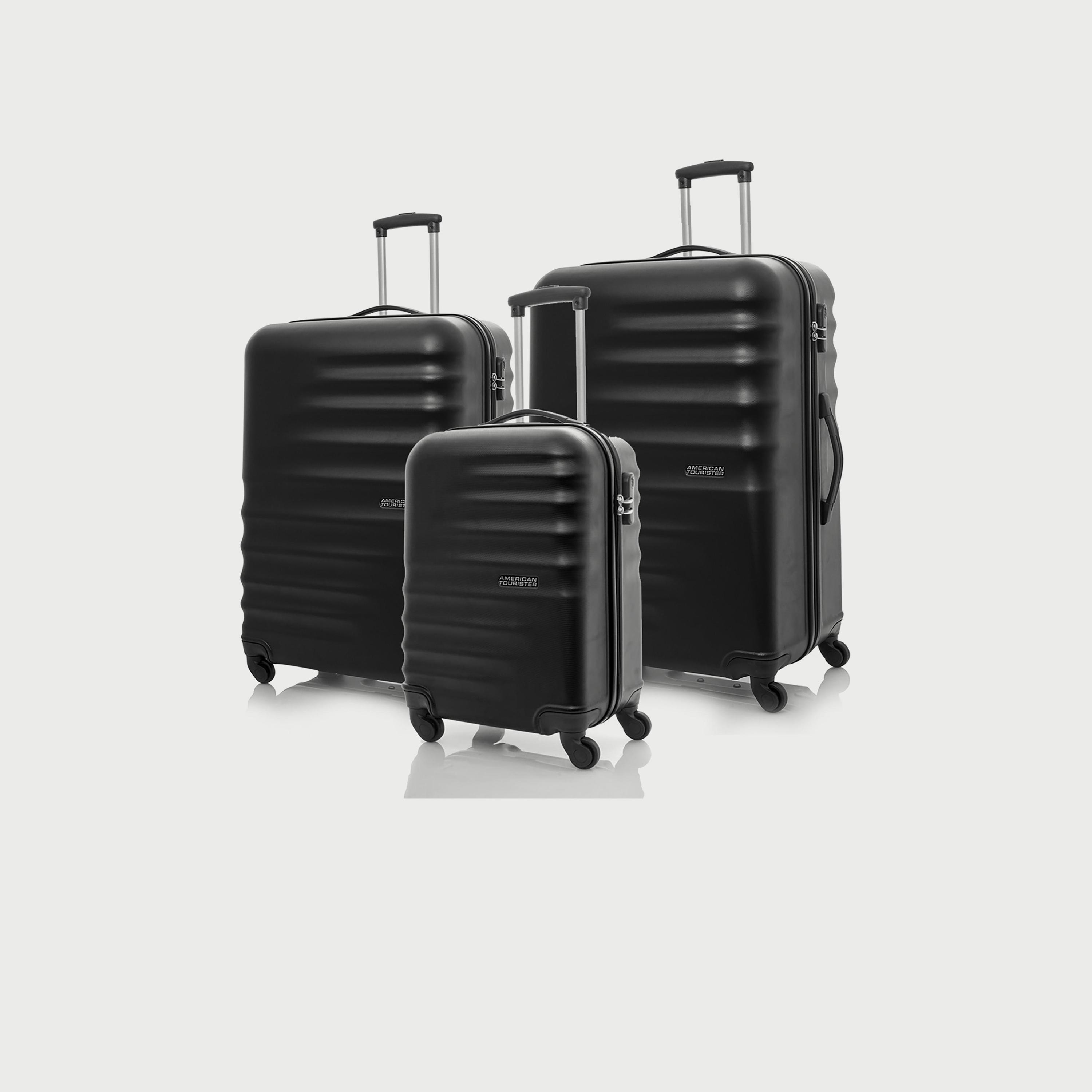 أمريكان توريستر- طقم شنط بريستون 3 قطع من البولي بروبيلين بأرلابع عجلات-travel-luggagesandbags-luggage-image-1
