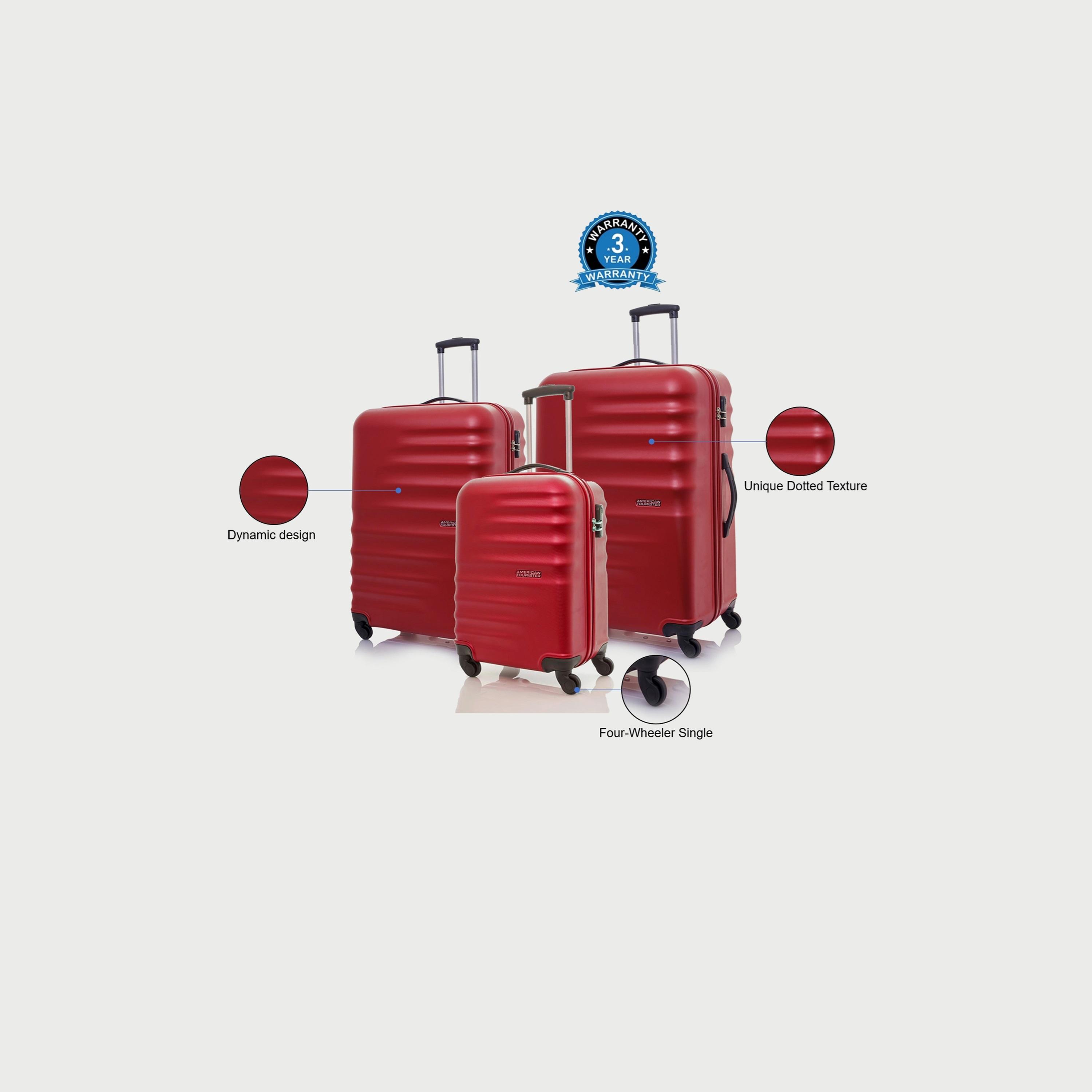 Buy American Tourister Preston 55 67 77 CM 3 Piece Set Polypropylene Hardcase 4 Wheeler Spinner Suitcases AG900004 Online Centrepoint KSA