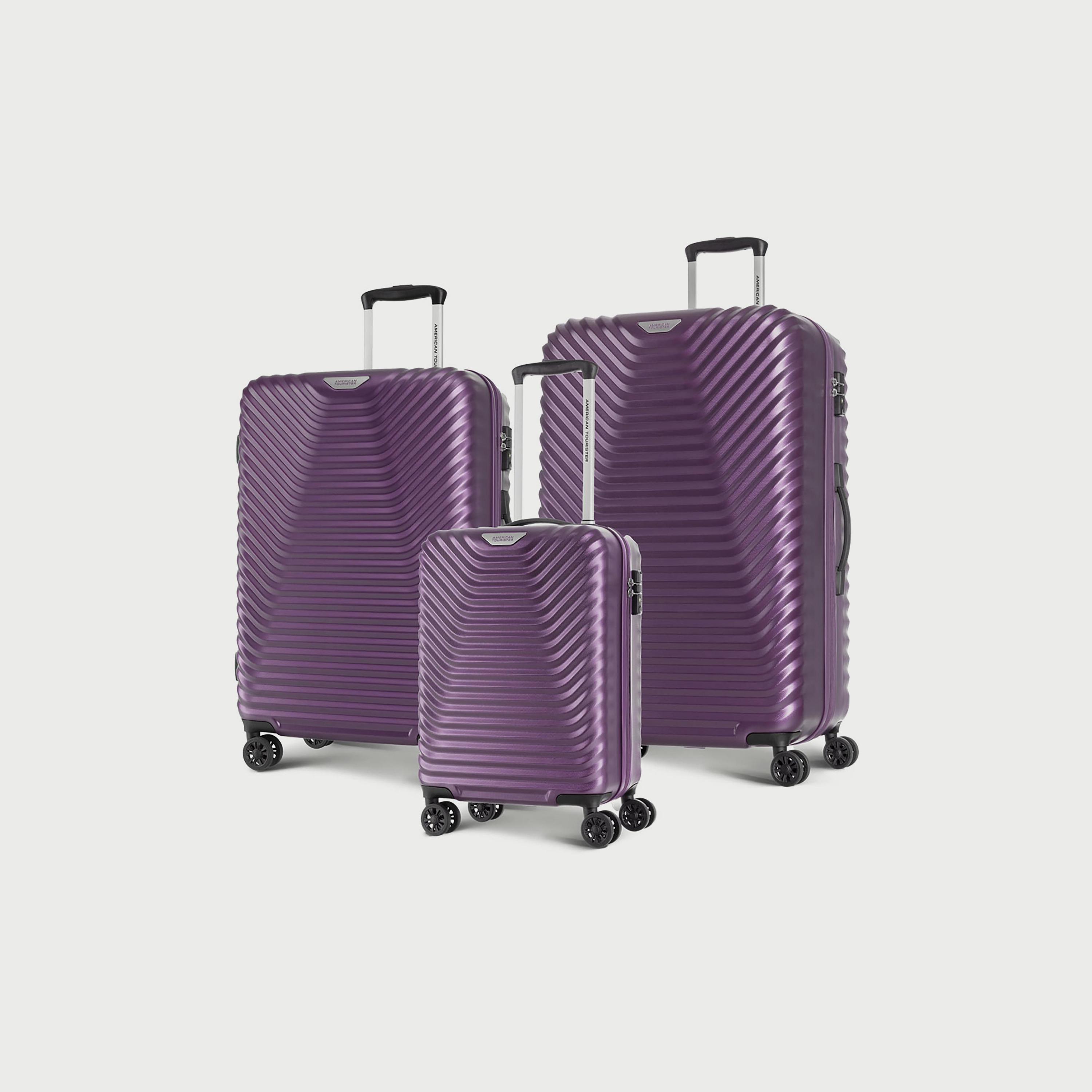 American Tourister Set of 3 Textured Hardcase Trolley Bag with Retractable Handle | GE480004-travel-luggagesandbags-luggage-image-1