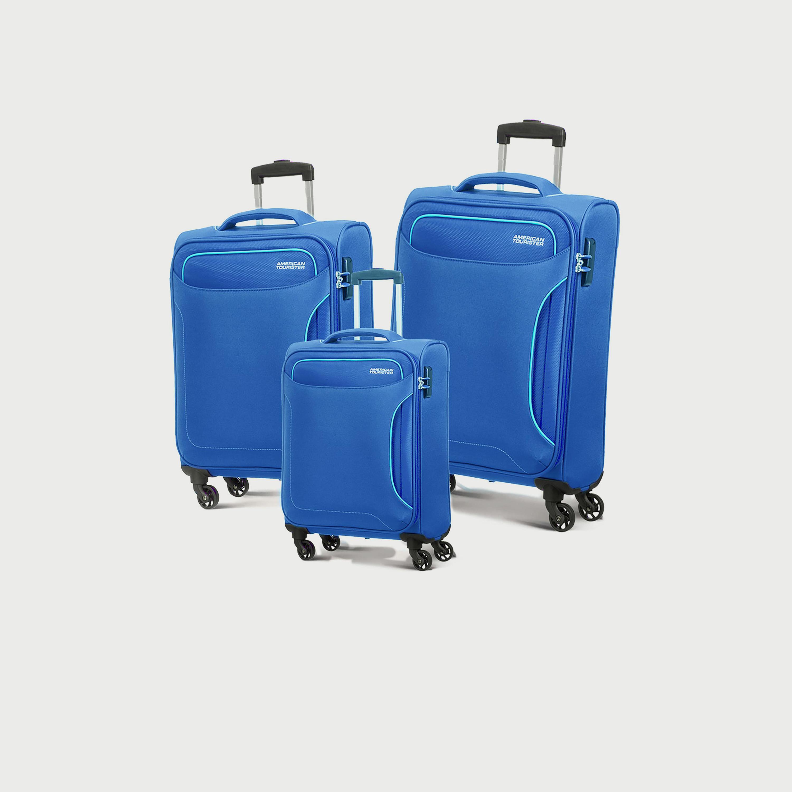 American Tourister Holiday 3 Piece Set Polyester Blend Softcase 4-Wheeler Trolley Bags-travel-luggagesandbags-luggage-image-1