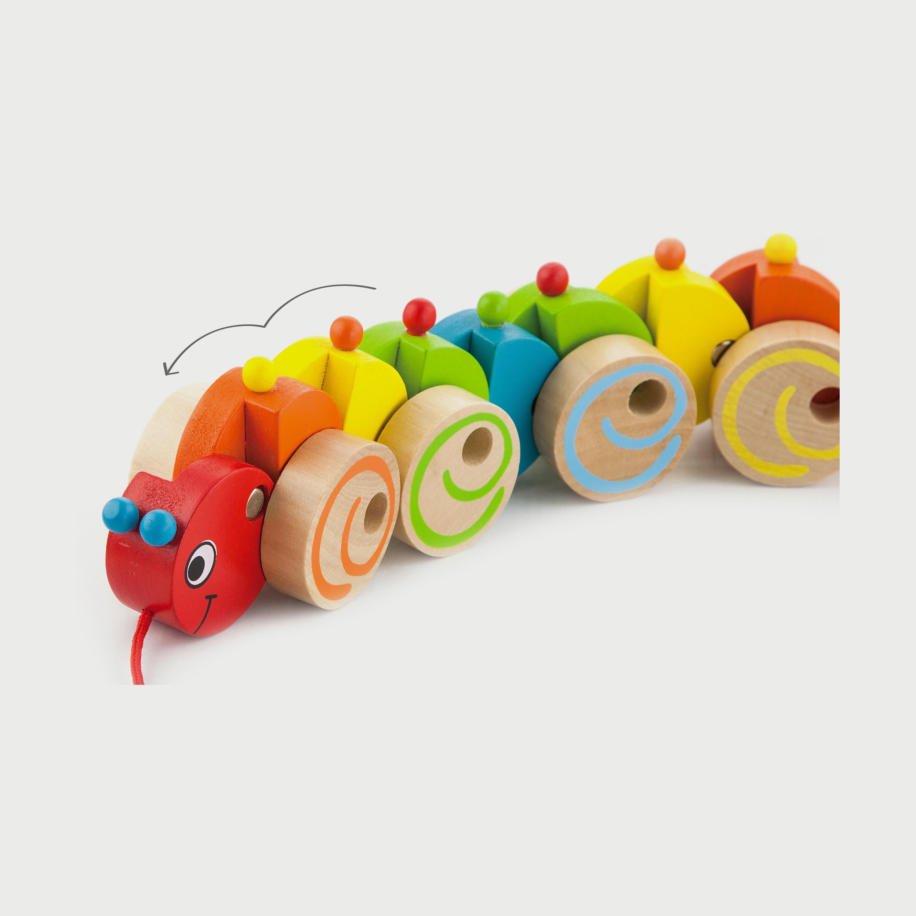 Buy Viga Pull Along Caterpillar Online Babyshop UAE