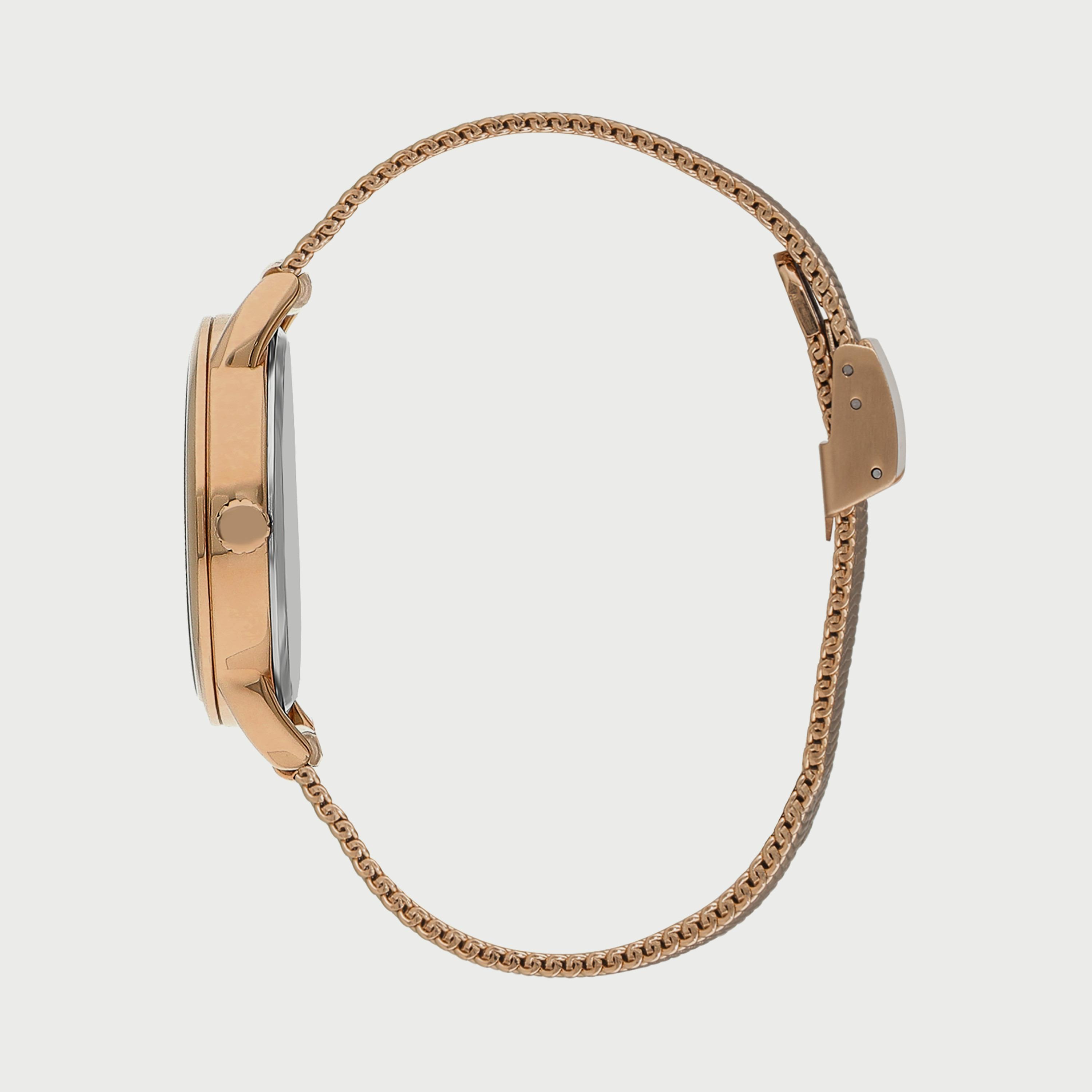  BP3299C430 ساعة يد أنالوج للنساء بلون ذهبي وردي وسوار شبكي من بيفرلي هيلز بولو كلوب -women-watchesandjewellery-watches-image-2