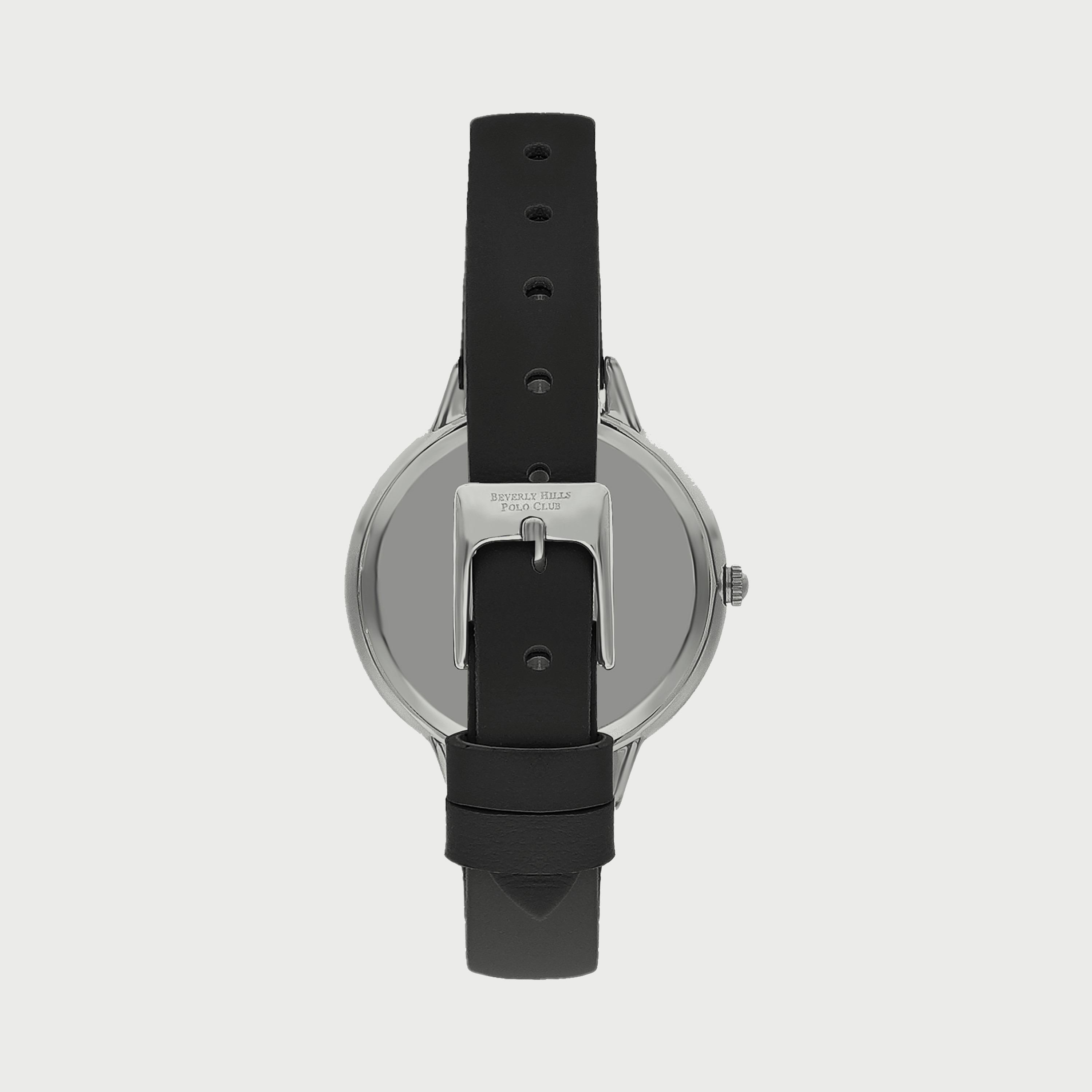  BP3306X331 ساعة يد أنالوج للنساء بلون أسود وسوار جلدي من بيفرلي هيلز بولو كلوب -women-watchesandjewellery-watches-image-3