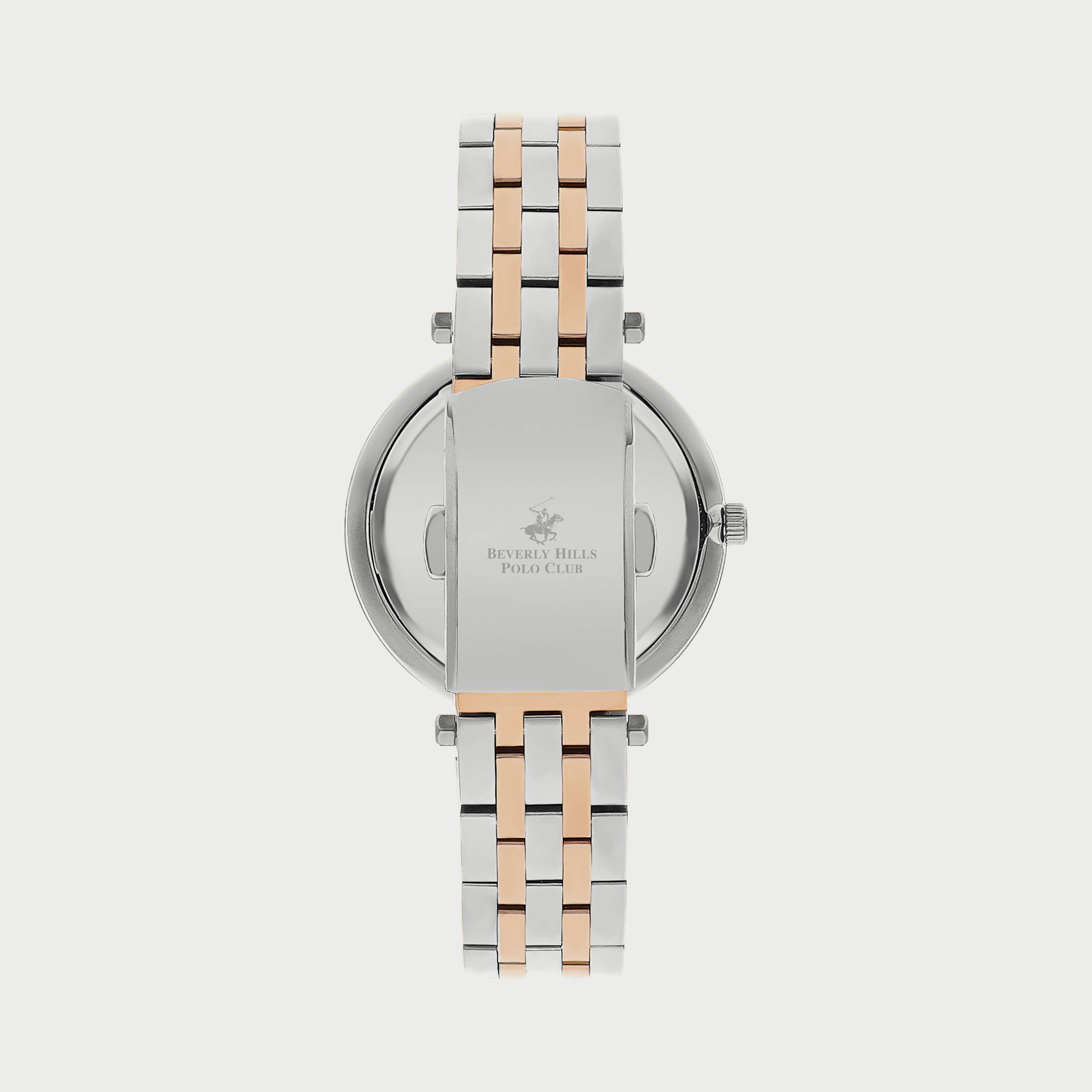 Beverly Hills Polo Club Women's Silver & Rose Gold Analog Stainless Steel Strap Watch - BP3340C520-women-watchesandjewellery-watches-image-3