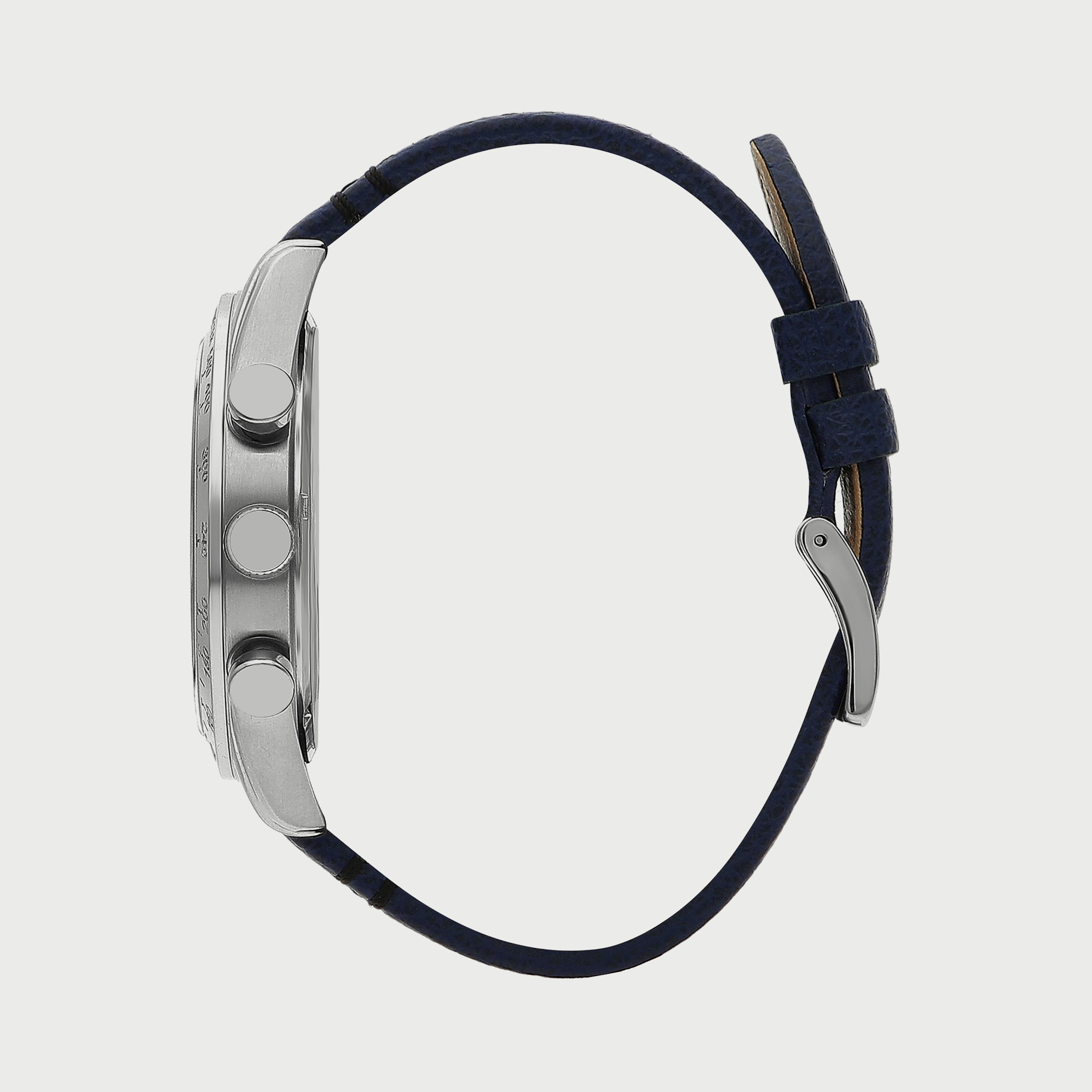  BP3317X399 ساعة يد كرونوغراف للرجال بلون أزرق وسوارجلدي من بيفرلي هيلز بولو كلوب -men-watchesandjewellery-watches-image-2