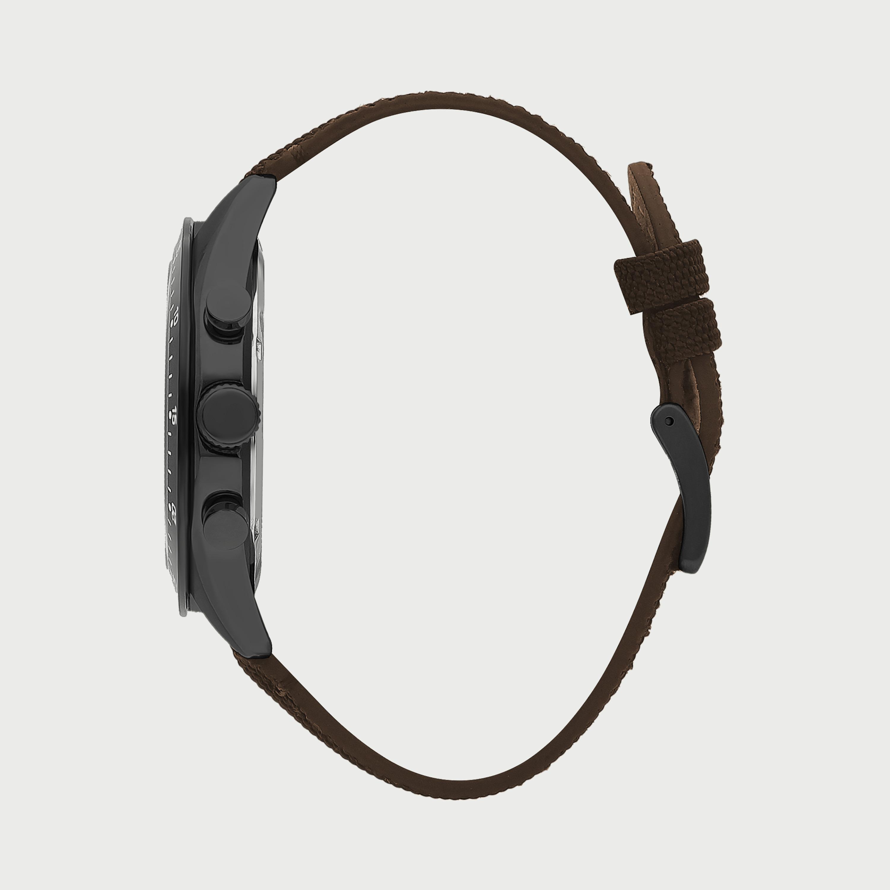  BP3359X692 ساعة يد كرونوغراف للرجال بلون بني غامق وسوارجلدي من بيفرلي هيلز بولو كلوب -men-watchesandjewellery-watches-image-2
