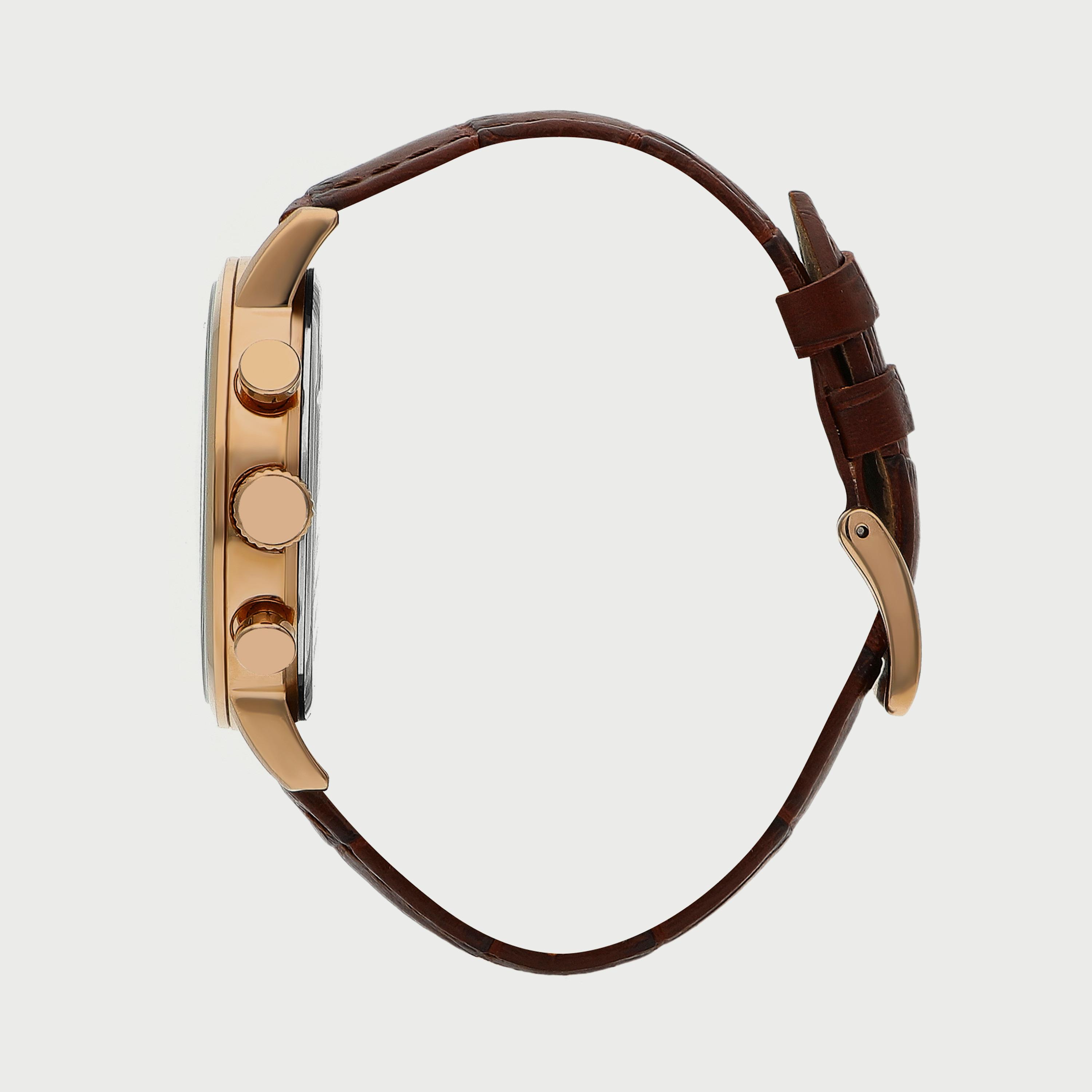  BP3303X432 ساعة يد كرونوغراف للرجال بلون بني وسوارجلدي من بيفرلي هيلز بولو كلوب -men-watchesandjewellery-watches-image-2
