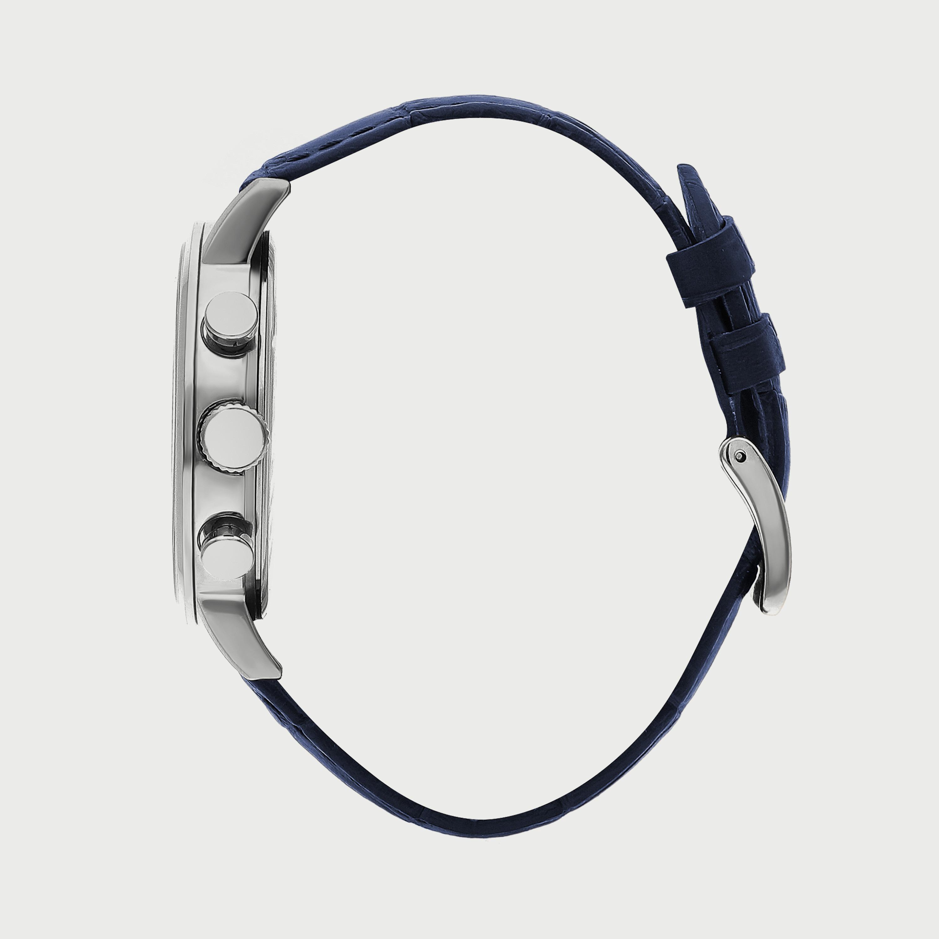  BP3303X399 ساعة يد كرونوغراف للرجال بلون أزرق وسوارجلدي من بيفرلي هيلز بولو كلوب -men-watchesandjewellery-watches-image-2