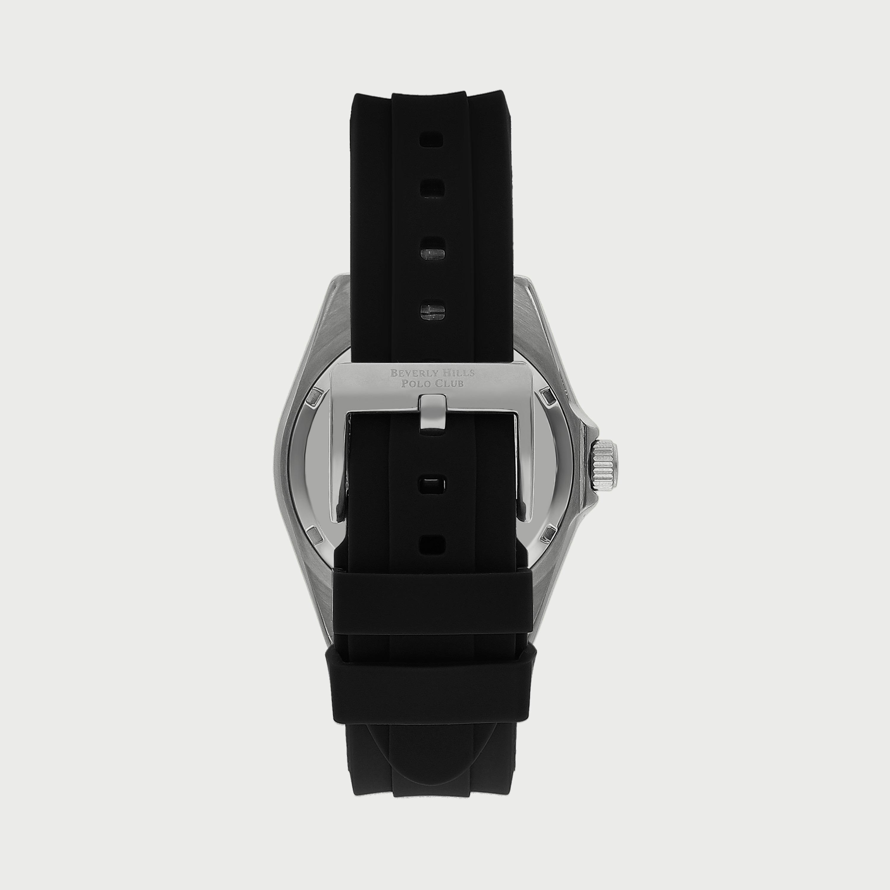 Beverly Hills Polo Club Men's Black Analog Silicone Strap Watch - BP3329X351-men-watchesandjewellery-watches-image-3