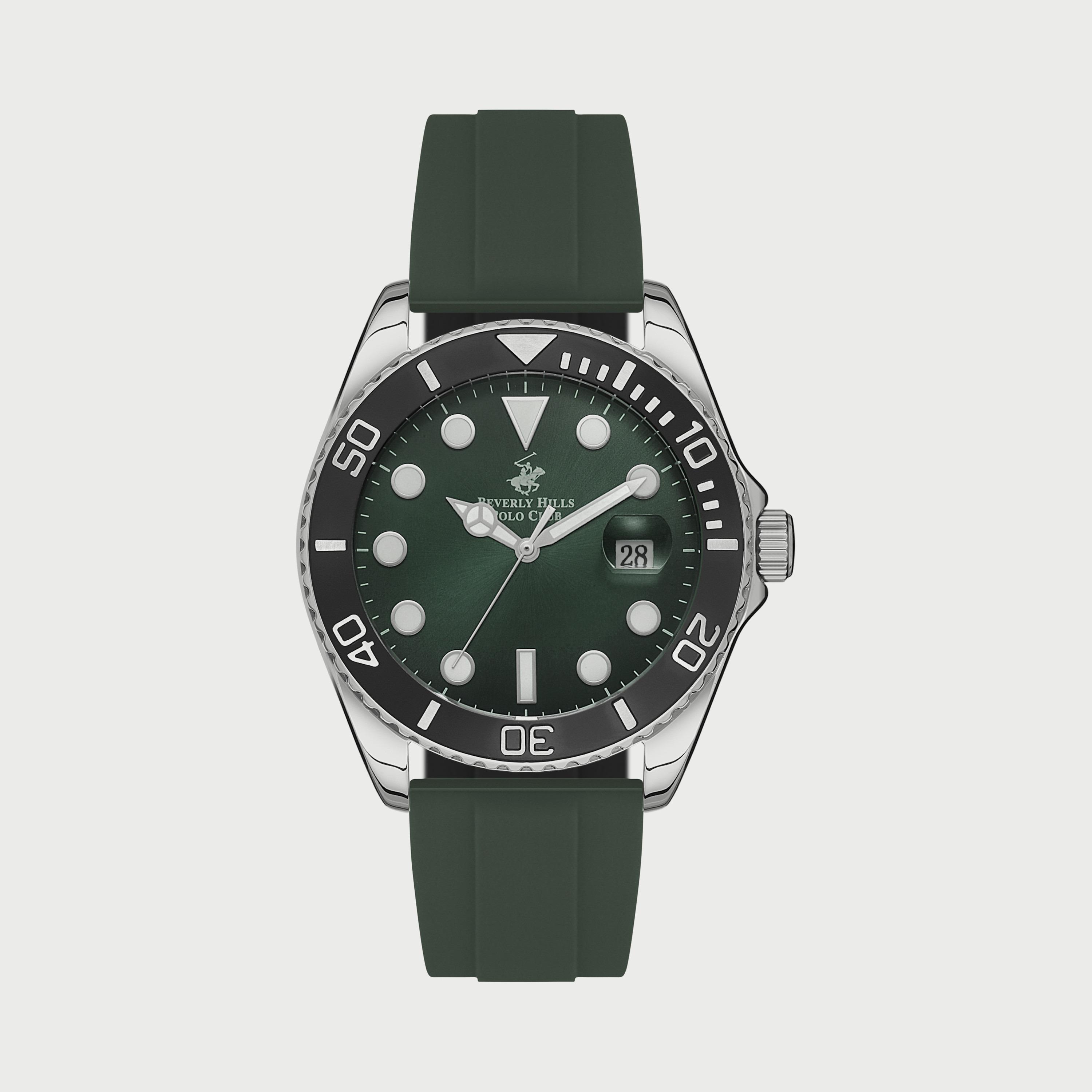 Beverly Hills Polo Club Men's Green Analog Silicone Strap Watch - BP3329X375-men-watchesandjewellery-watches-image-1