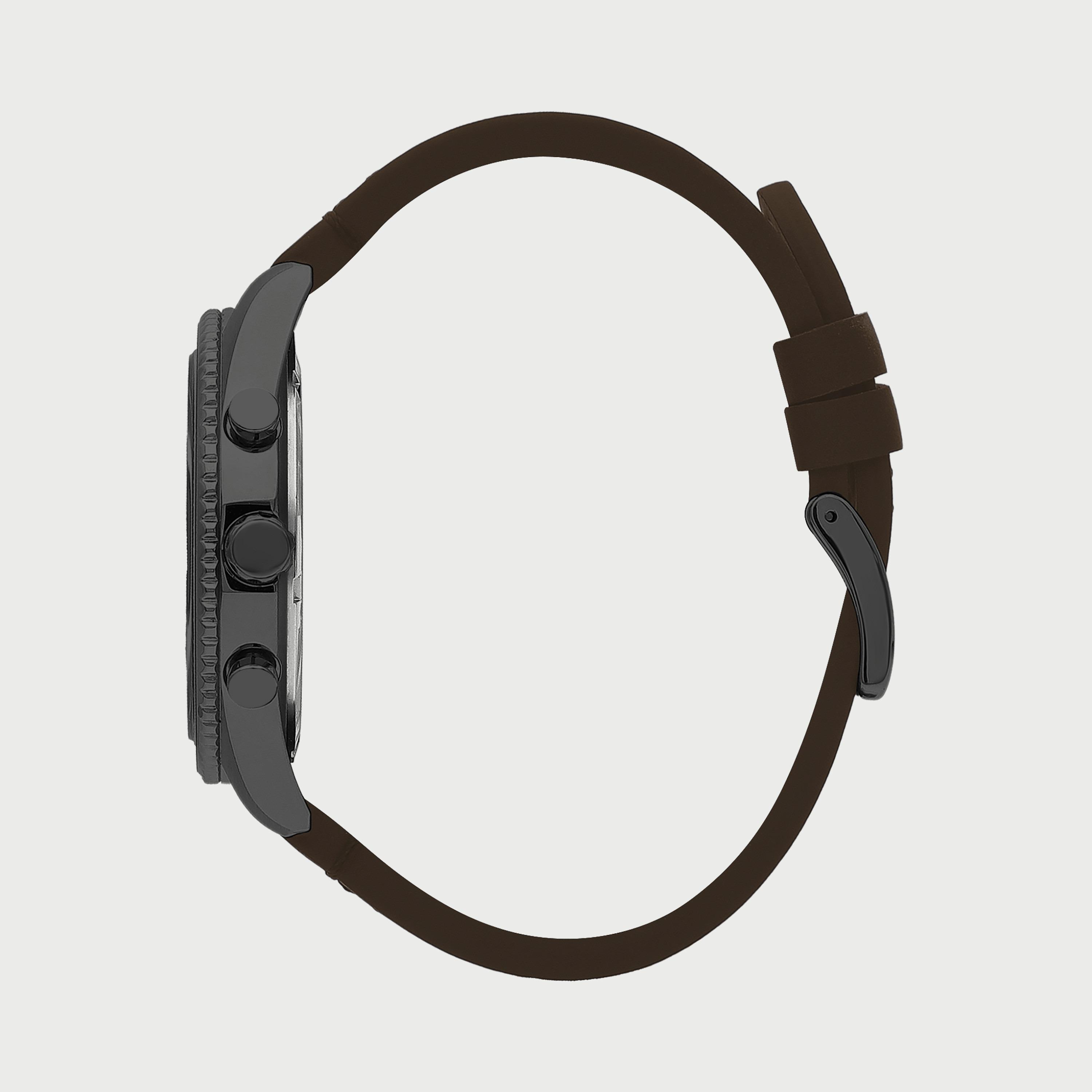 BP3355X062 ساعة يد كرونوغراف للرجال بلون بني غامق وسوارجلدي من بيفرلي هيلز بولو كلوب -men-watchesandjewellery-watches-image-2