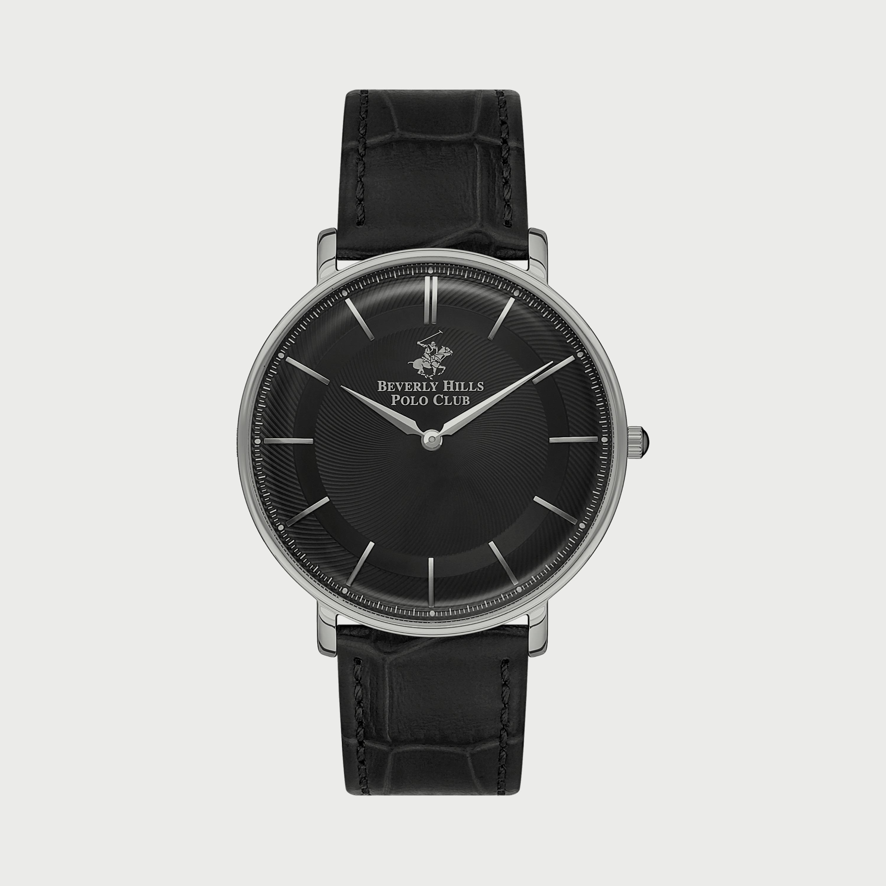  BP3322X351 ساعة أنالوج للرجال بسوار جلدي الأسود من بيفرلي هيلز بولو كلوب -men-watchesandjewellery-watches-image-1
