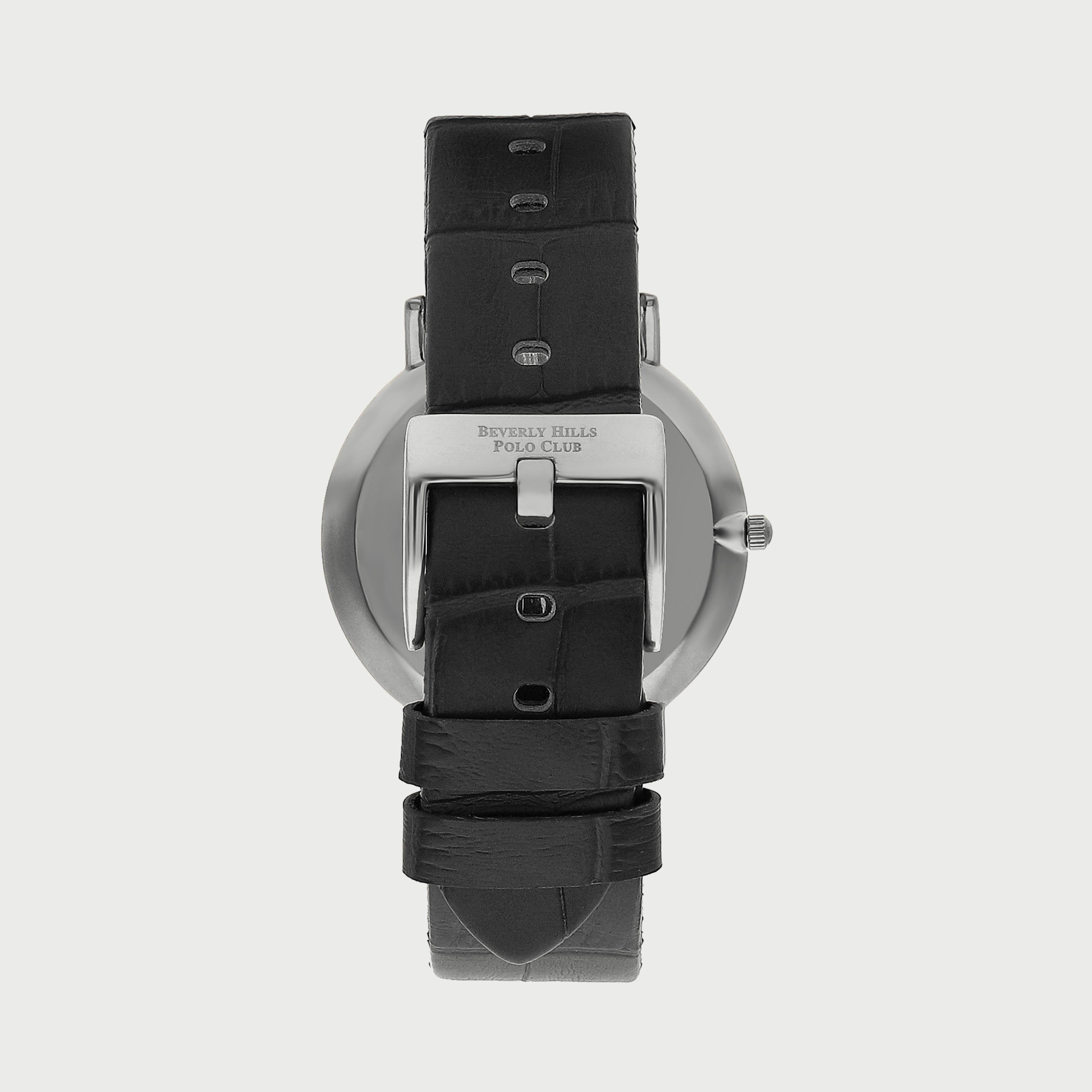  BP3322X351 ساعة أنالوج للرجال بسوار جلدي الأسود من بيفرلي هيلز بولو كلوب -men-watchesandjewellery-watches-image-3