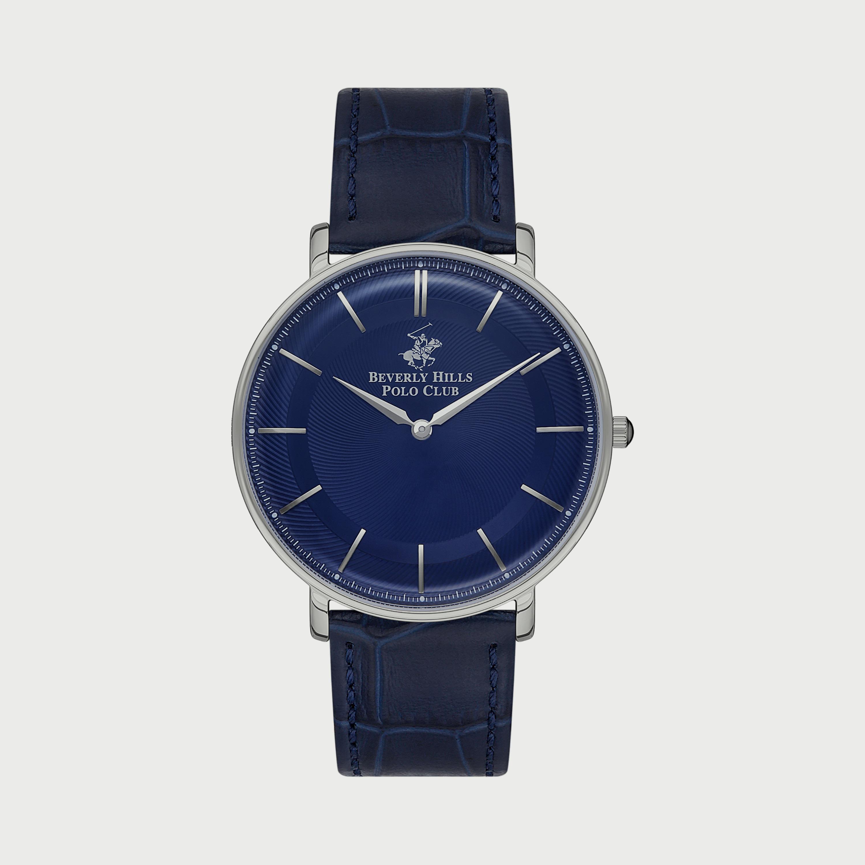  BP3322X399 ساعة أنالوج للرجال بسوار جلدي الكحلي من بيفرلي هيلز بولو كلوب -men-watchesandjewellery-watches-image-1