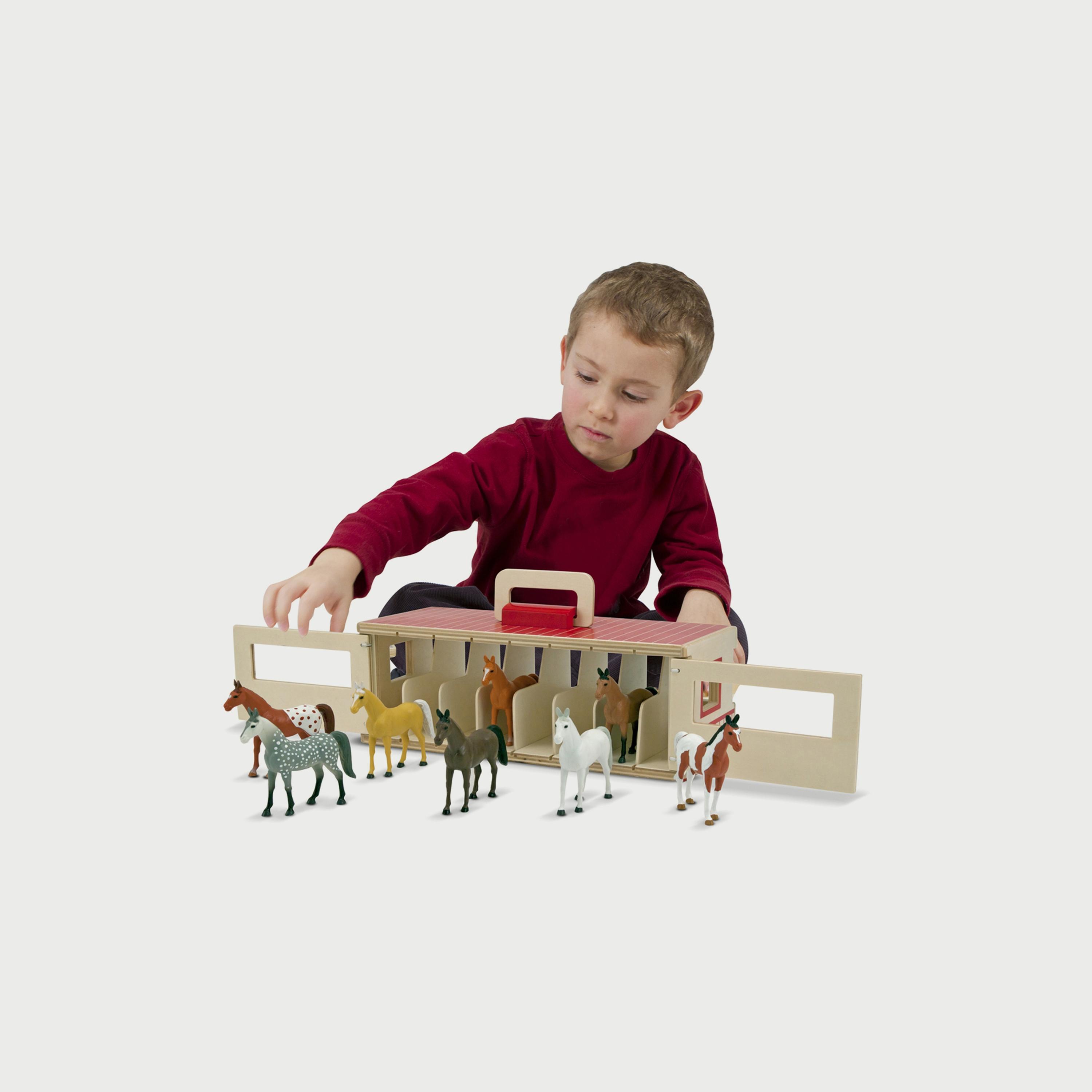 Melissa and doug hot sale take along stable