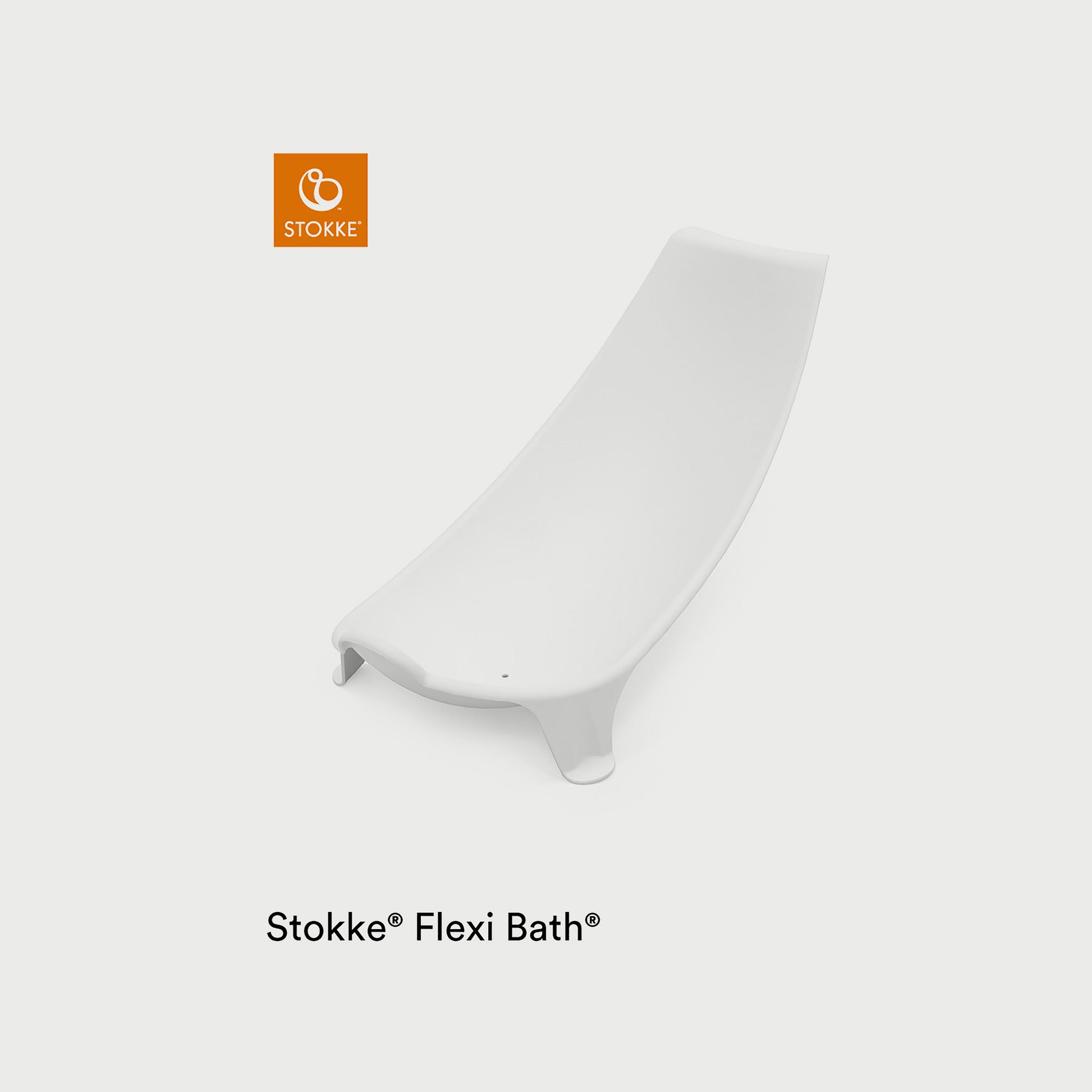 Stokke Flexi Bath + Newborn Support Bundle - White-baby-bathandcare-bathtubs-image-1