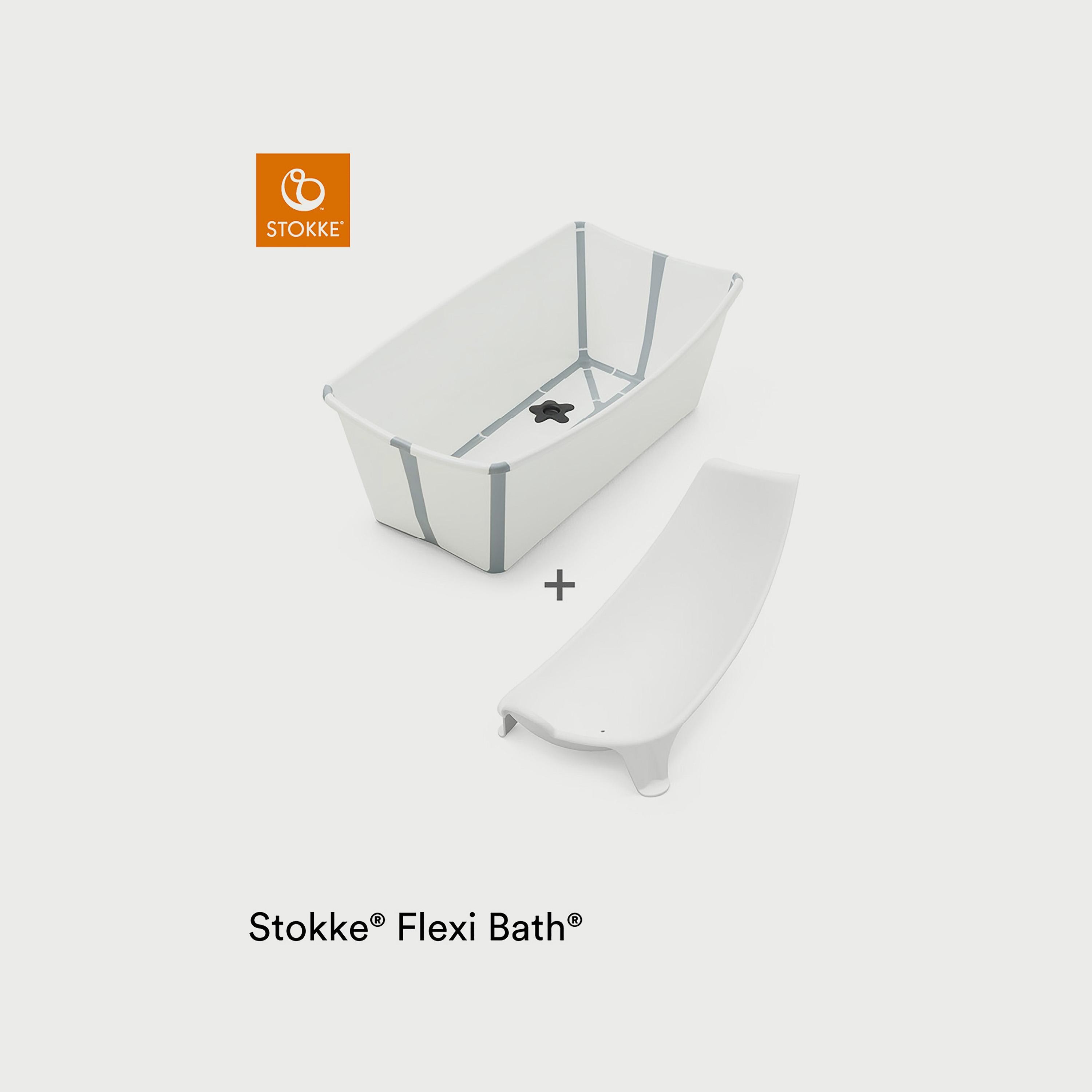 Stokke Flexi Bath + Newborn Support Bundle - White-baby-bathandcare-bathtubs-image-2