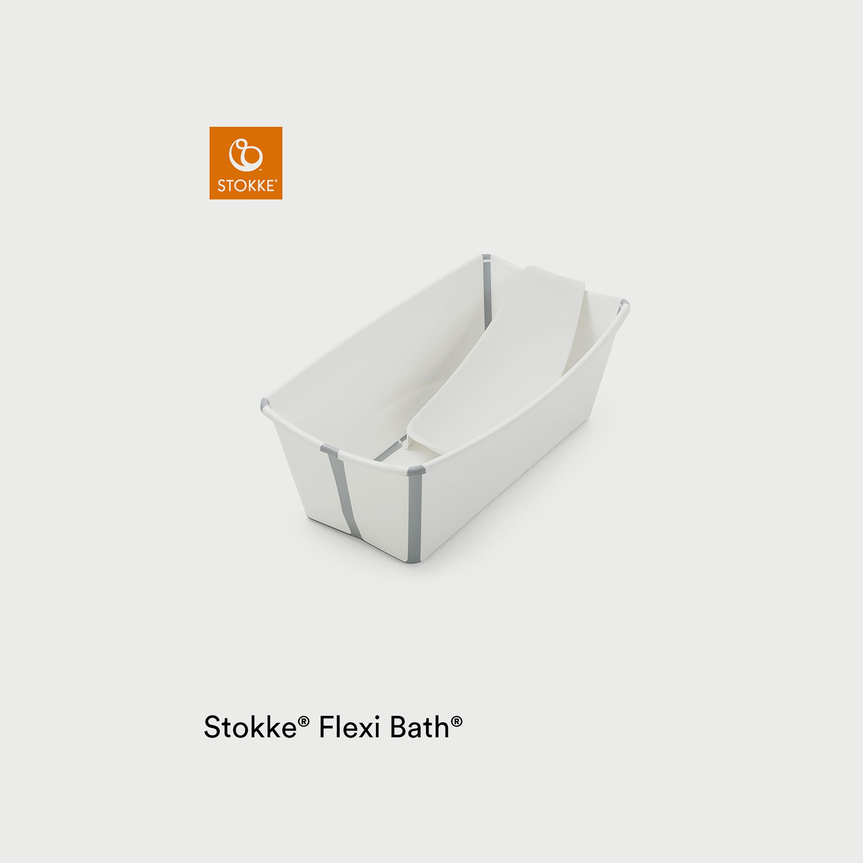 Stokke Flexi Bath + Newborn Support Bundle - White-baby-bathandcare-bathtubs-image-3