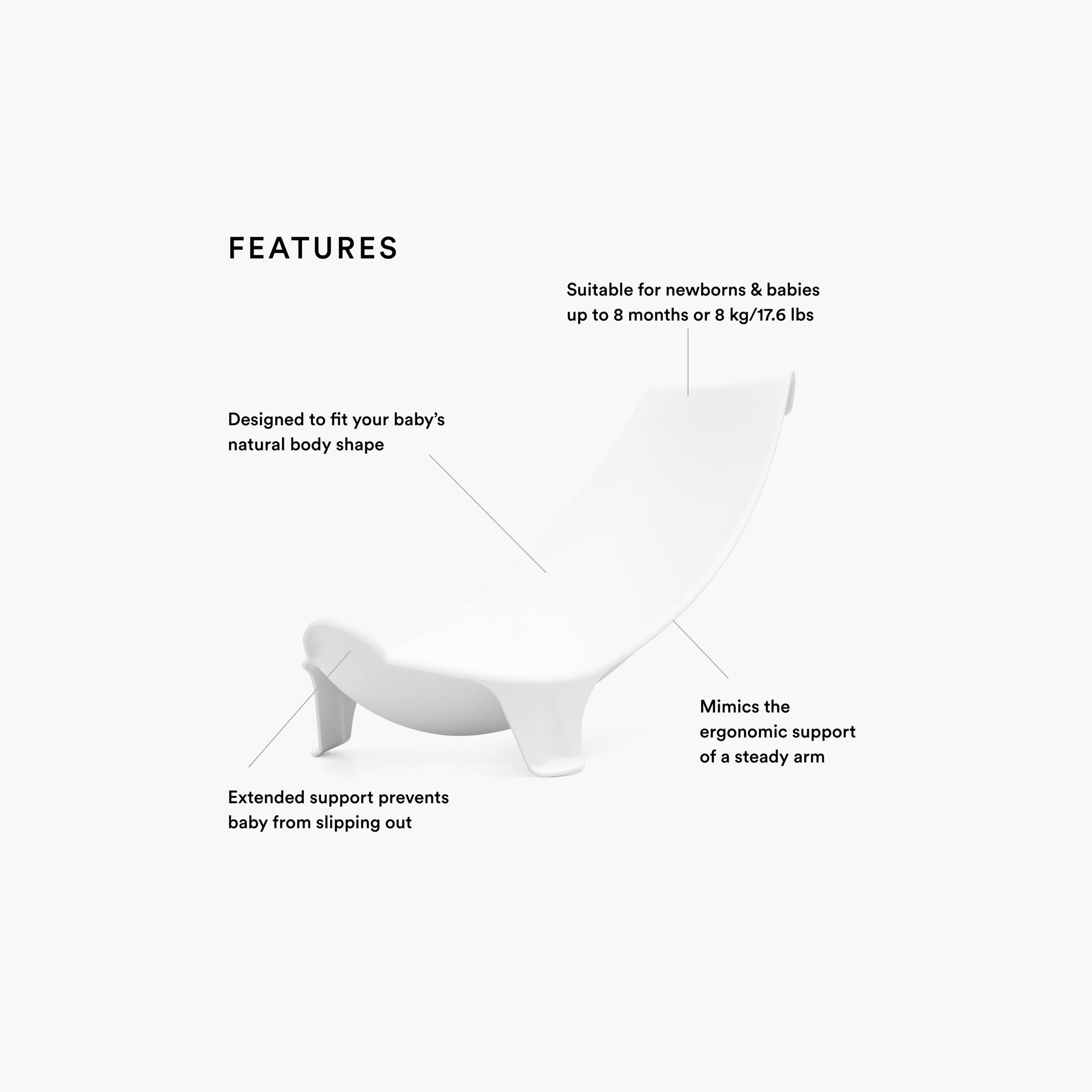Stokke Flexi Bath Newborn Support - White-baby-bathandcare-bathtubs-image-2