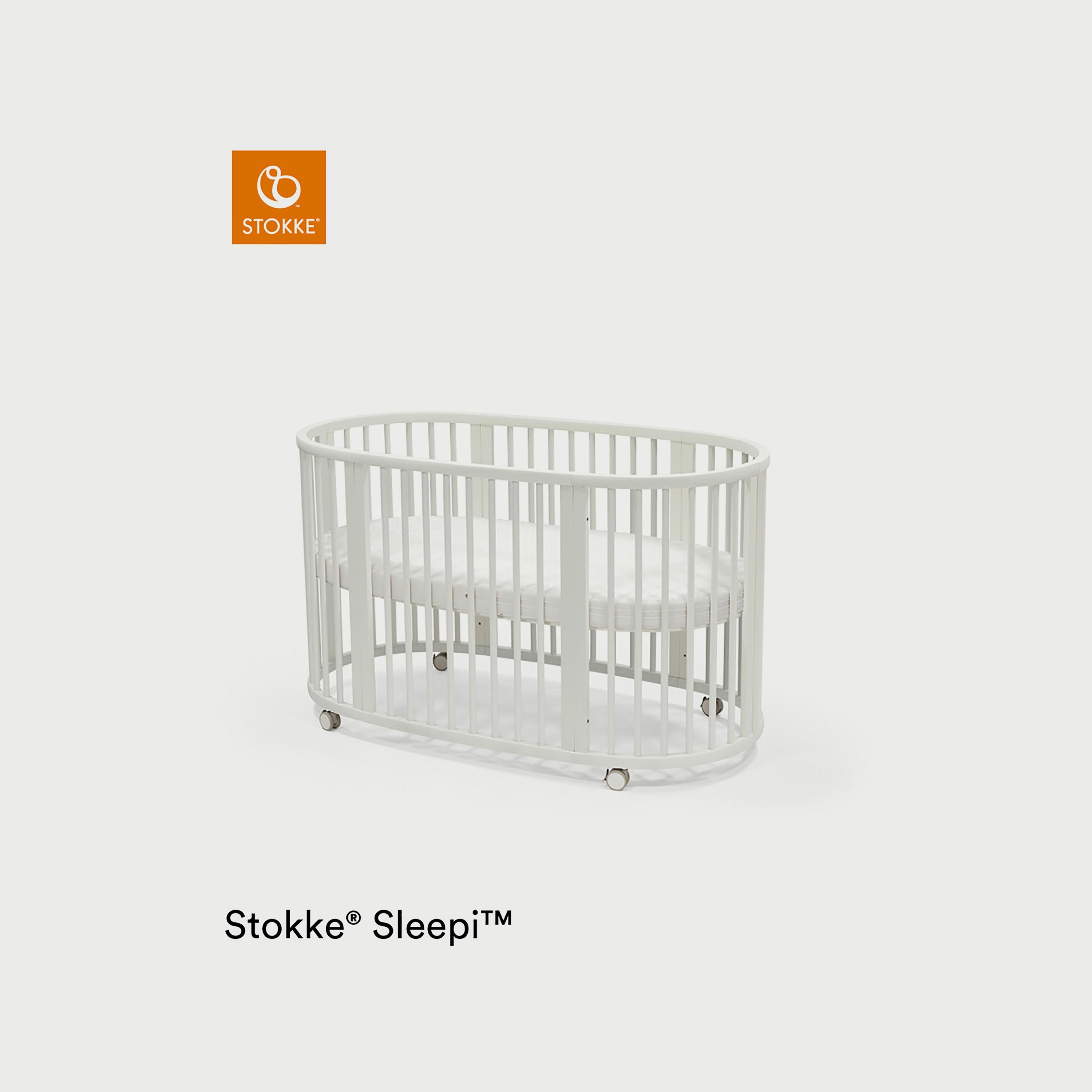 Stokke Sleepi Bed Extension - White-baby-nursery-furniture-cribsandbeds-cribaccessories-image-1