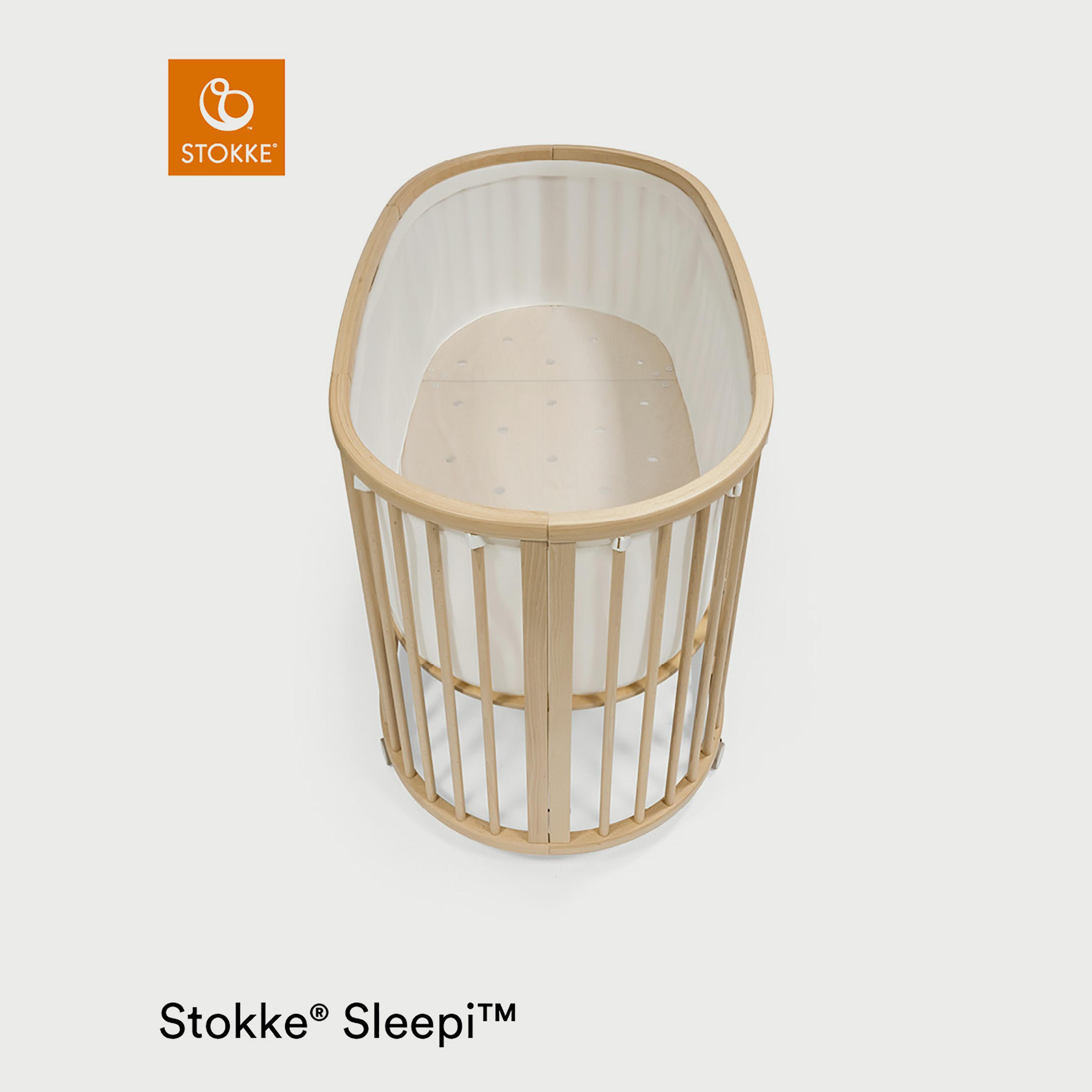 Stokke Sleepi Bed Mesh Liner - White-baby-nursery-furniture-cribsandbeds-cribaccessories-image-1