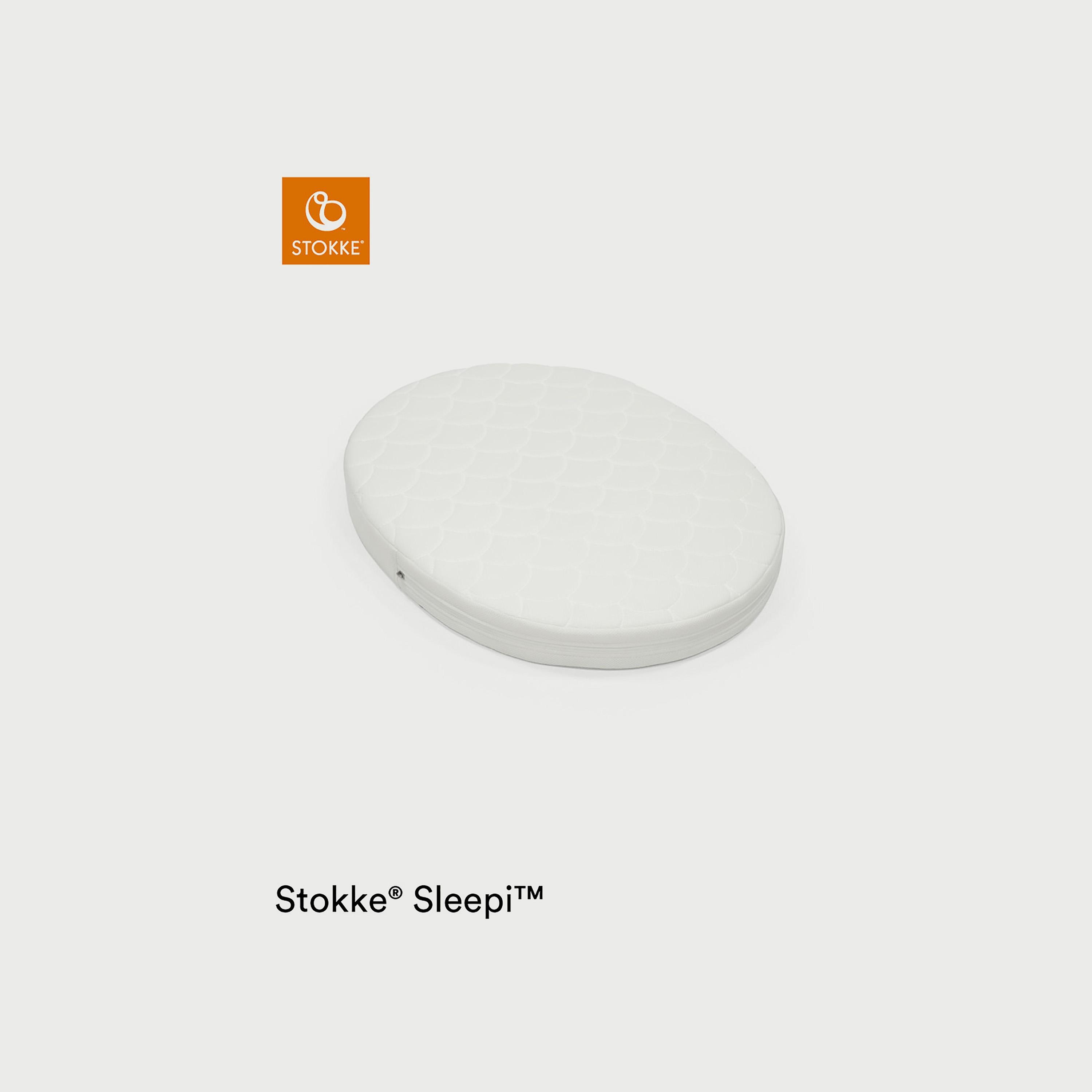 Stokke Sleepi Mini Mattress - White-baby-nursery-mattresses-image-1