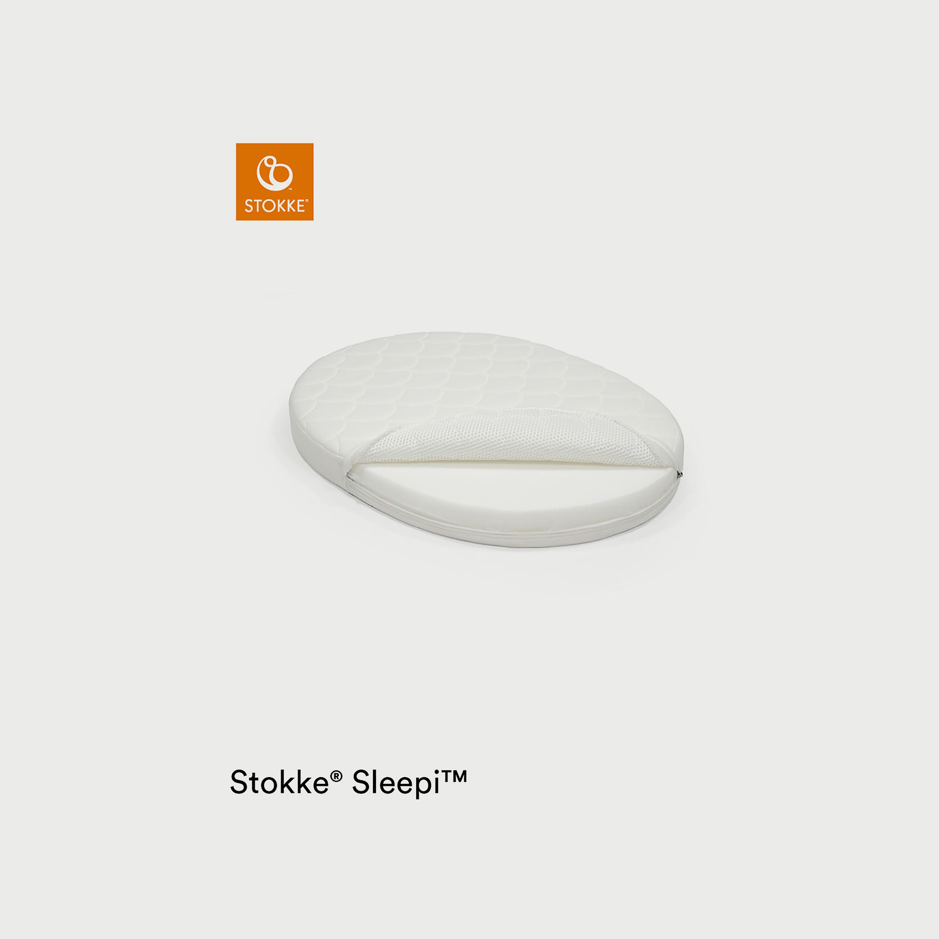Stokke Sleepi Mini Mattress - White-baby-nursery-mattresses-image-2
