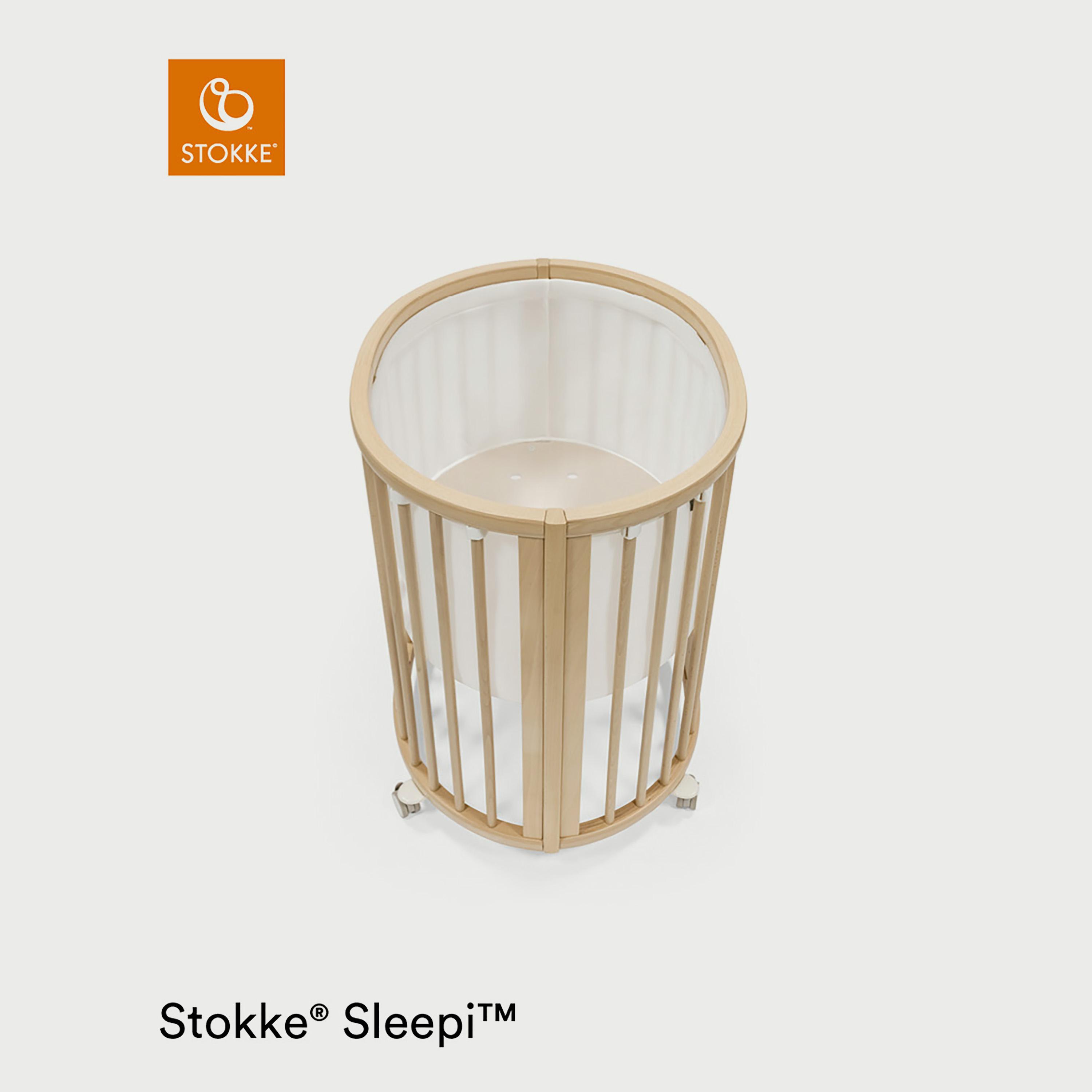 Stokke Sleepi Mini Mesh Liner - White-baby-nursery-furniture-cribsandbeds-cribaccessories-image-1
